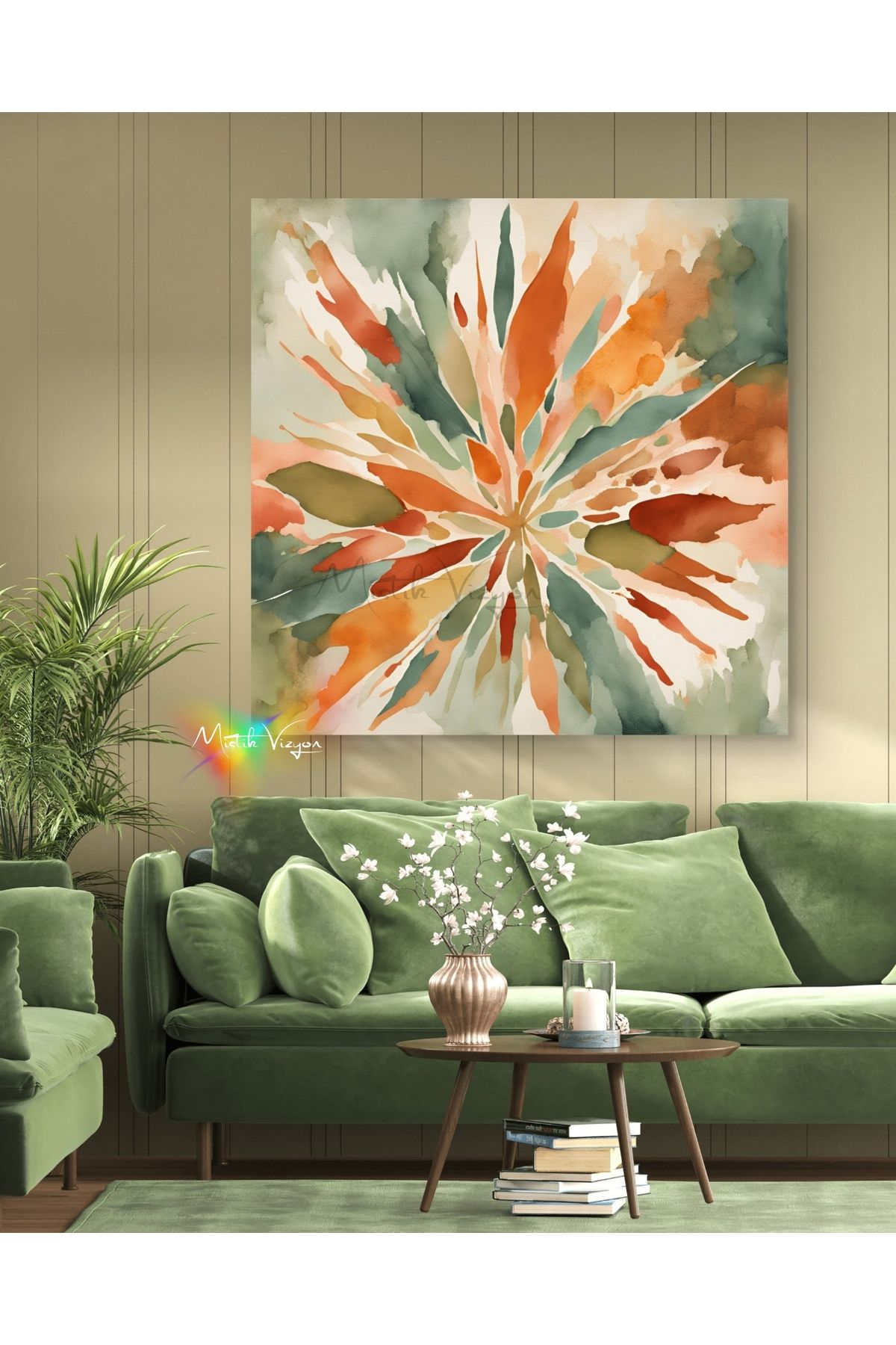 Mystic Art Soyut Kanvas Tablo