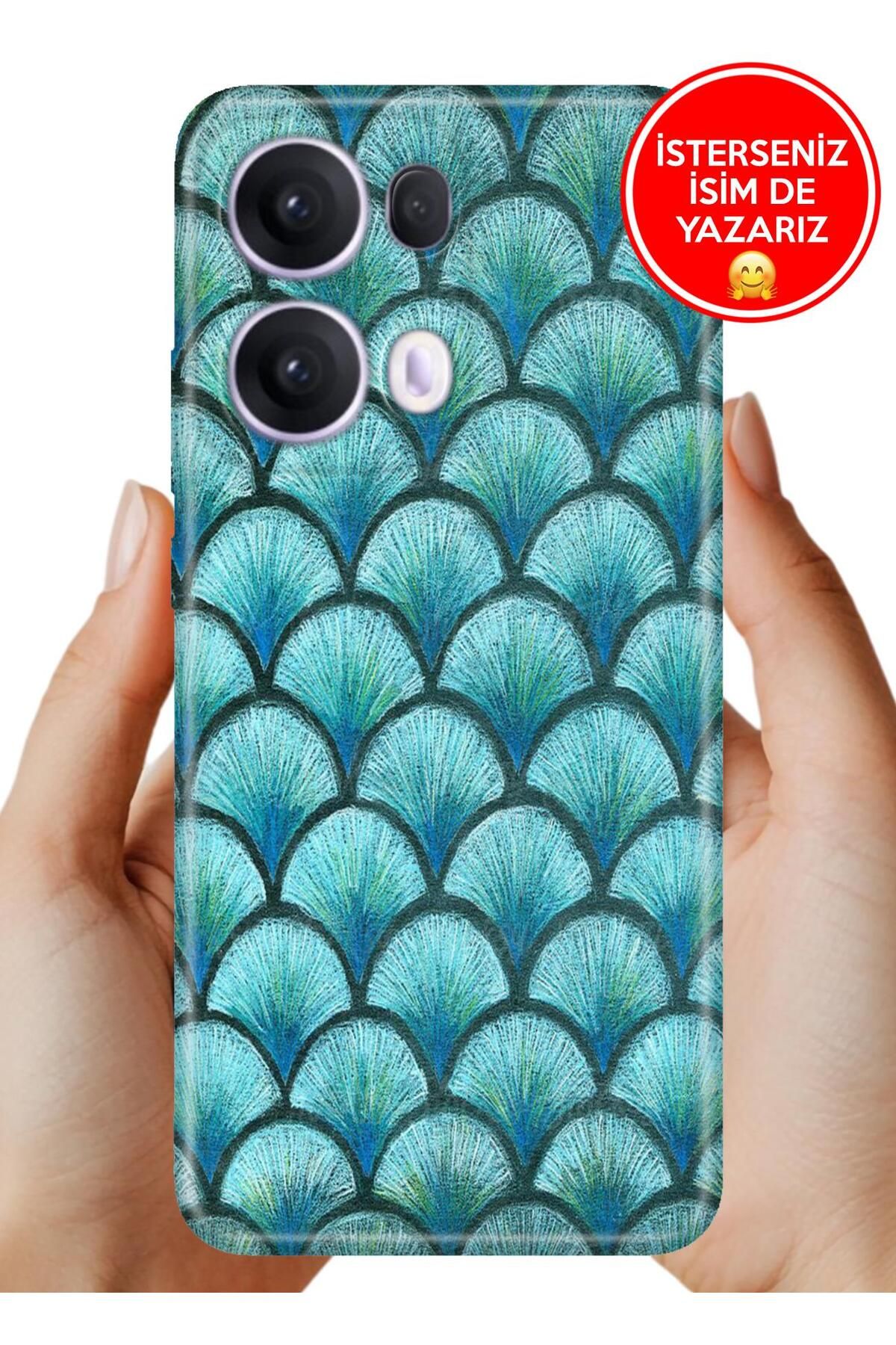 OPPO Reno 13 Pro Kılıf Oppo Reno 13 Pro Lüks Desenli Silikon Cover Case Fishscale468