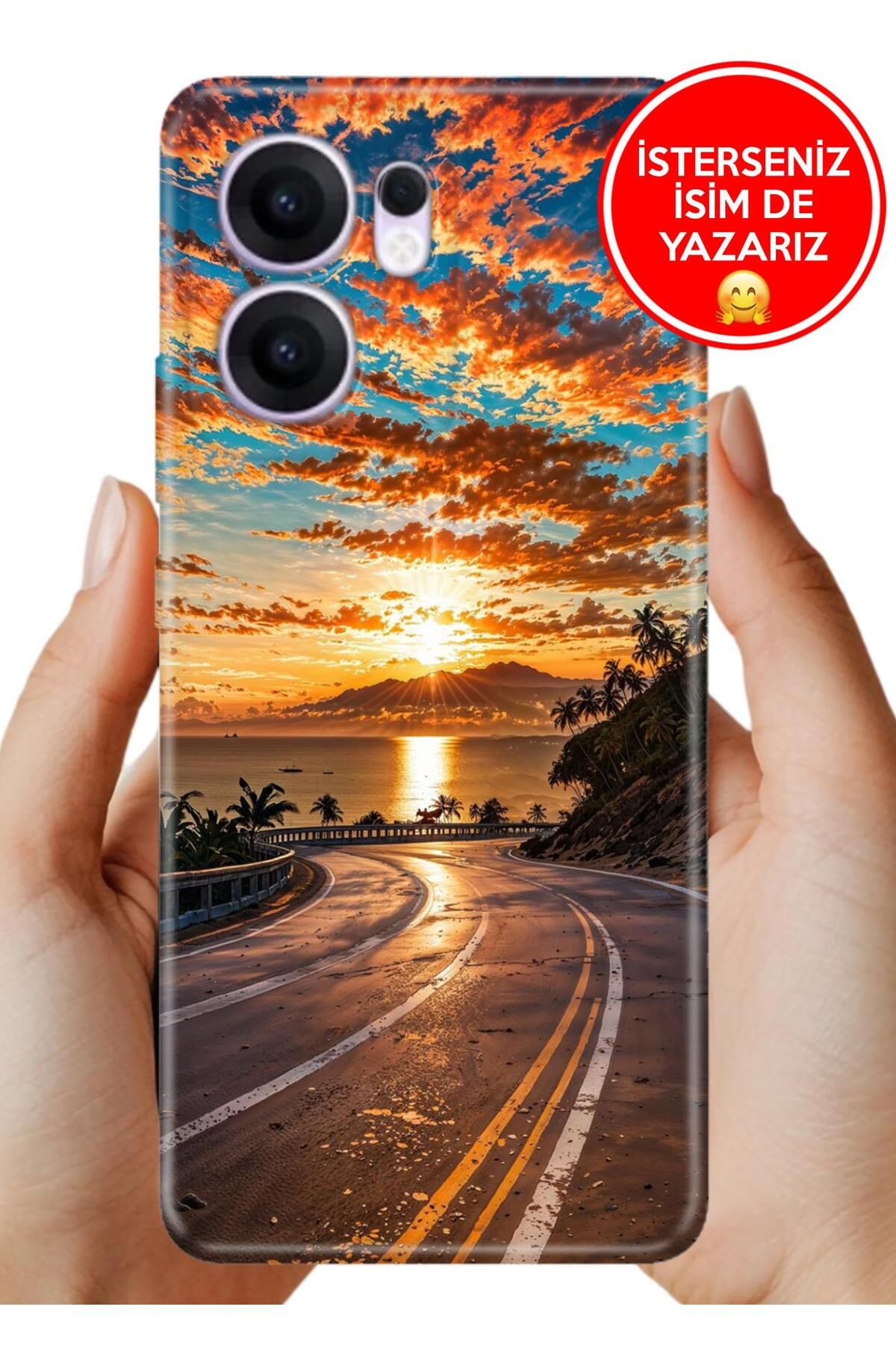 OPPO Reno 13F 5g Kılıf Oppo Reno 13F A Kalite Baskılı Art Silikon Manzaram