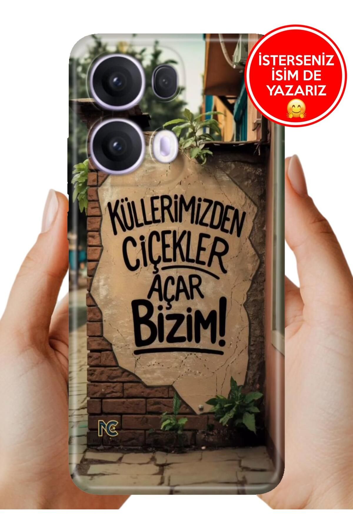 OPPO Reno 13 Pro Kılıf Oppo Reno 13 Pro A Kalite Baskılı Art Silikon Çiçekler Açar