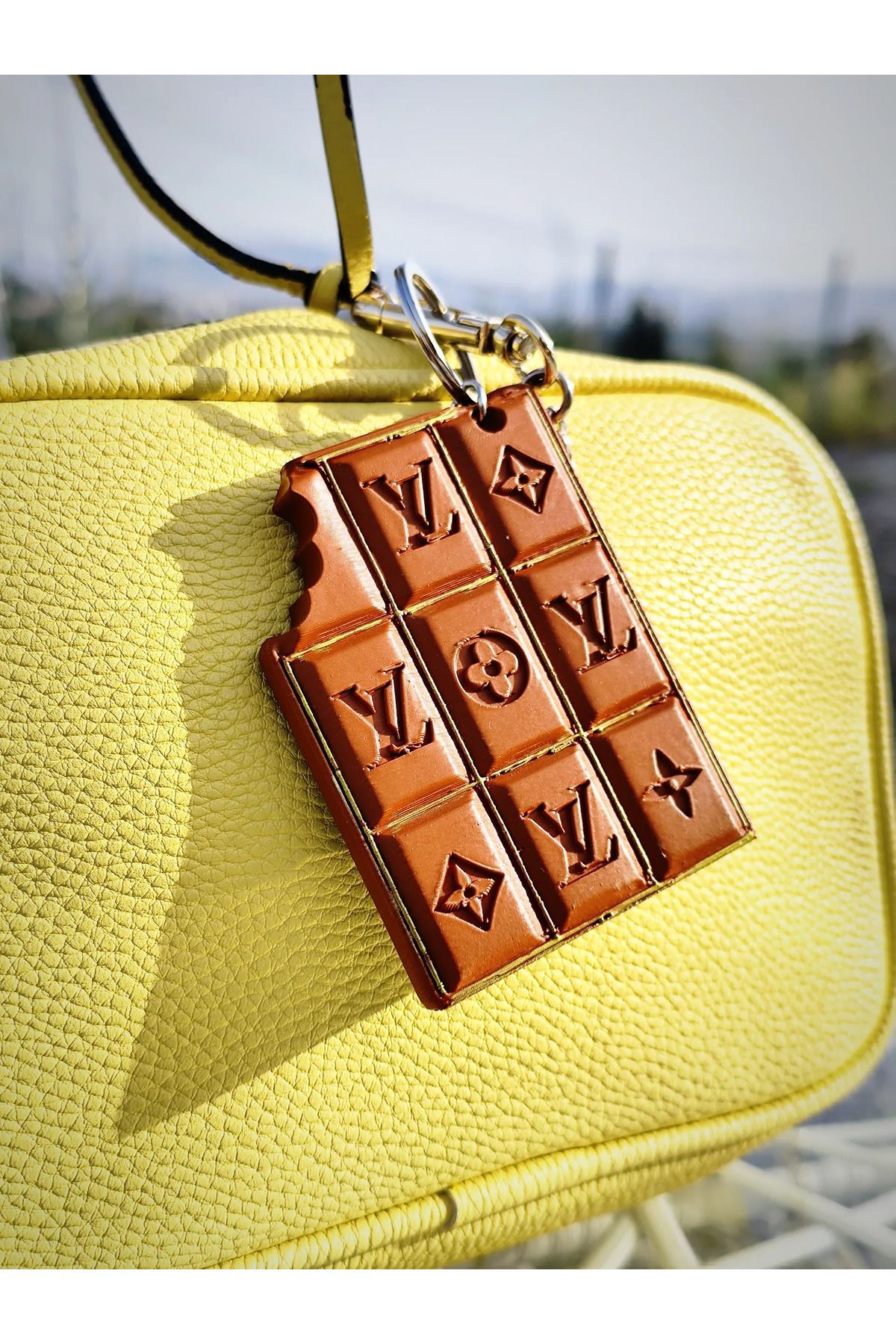 Phigo Chocolate Keychain – Çikolata Tasarımlı Anahtarlık | Sevimli ve Dayanıklı 10 CM
