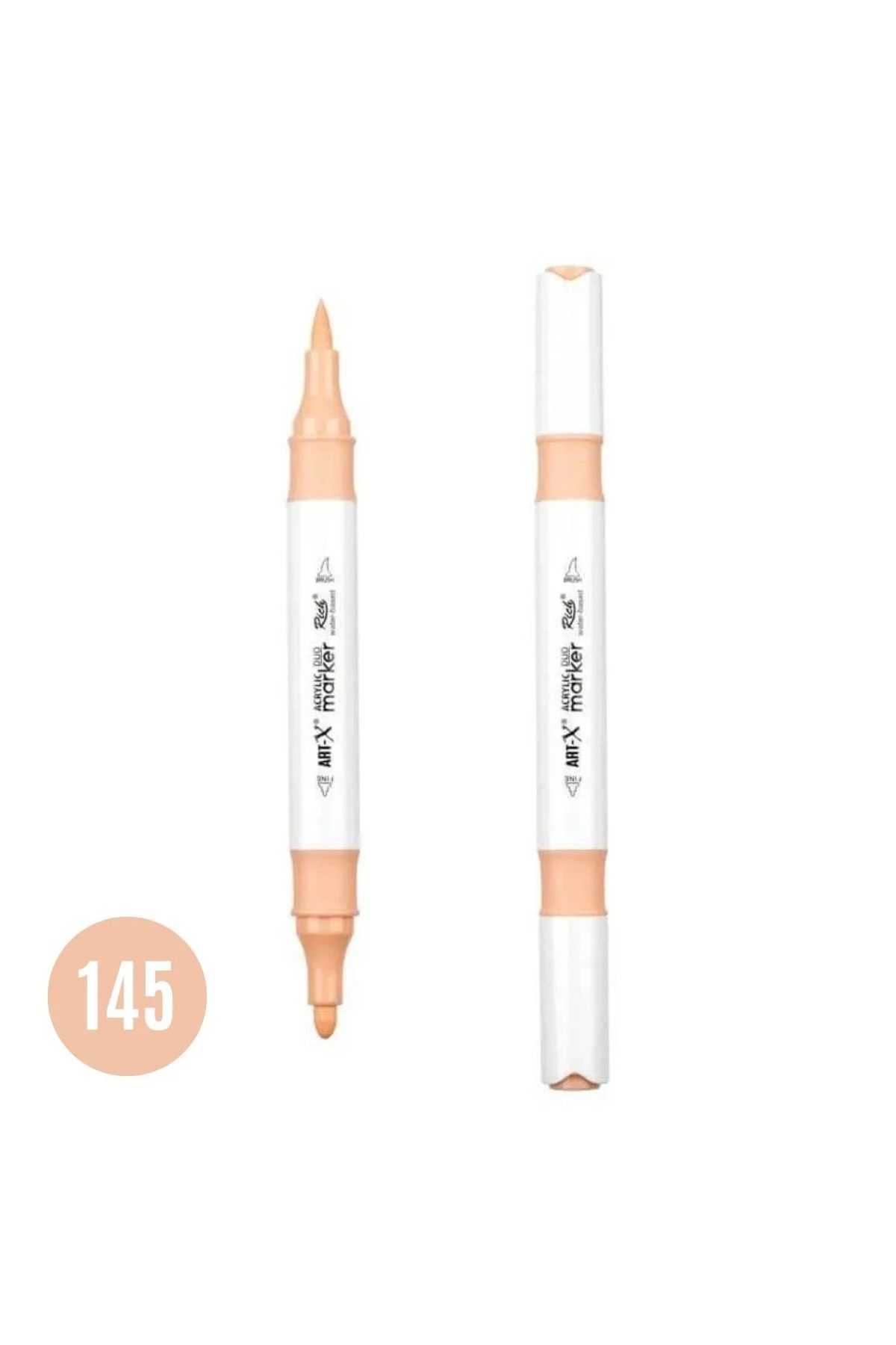 Art Tone ART-X Çift Fırça Uçlu Akrilik Bazlı Marker Kalem 145 Ten Rengi