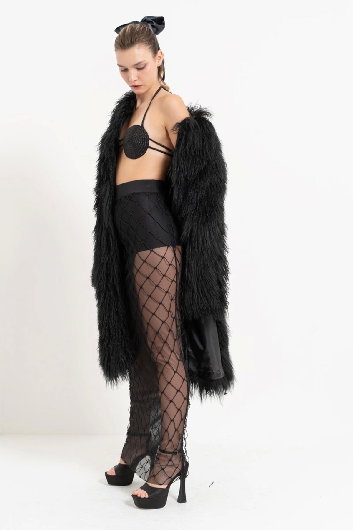 Ales Butik 42636-FİLE FANTAZİ ETEK