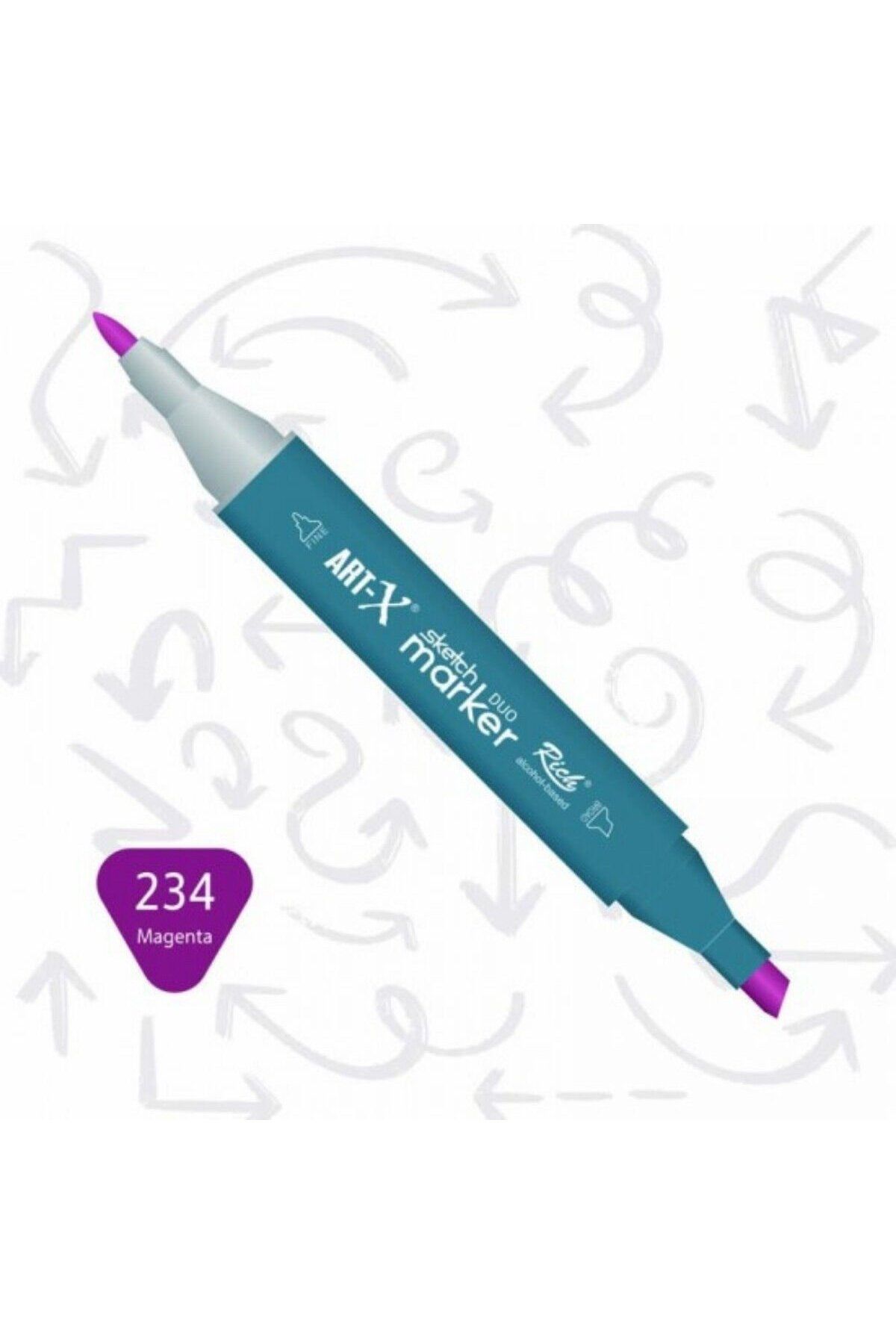 Art Tone ART-X Çift Uçlu Sketch Alkol Bazlı Marker Kalem 234 Magenta