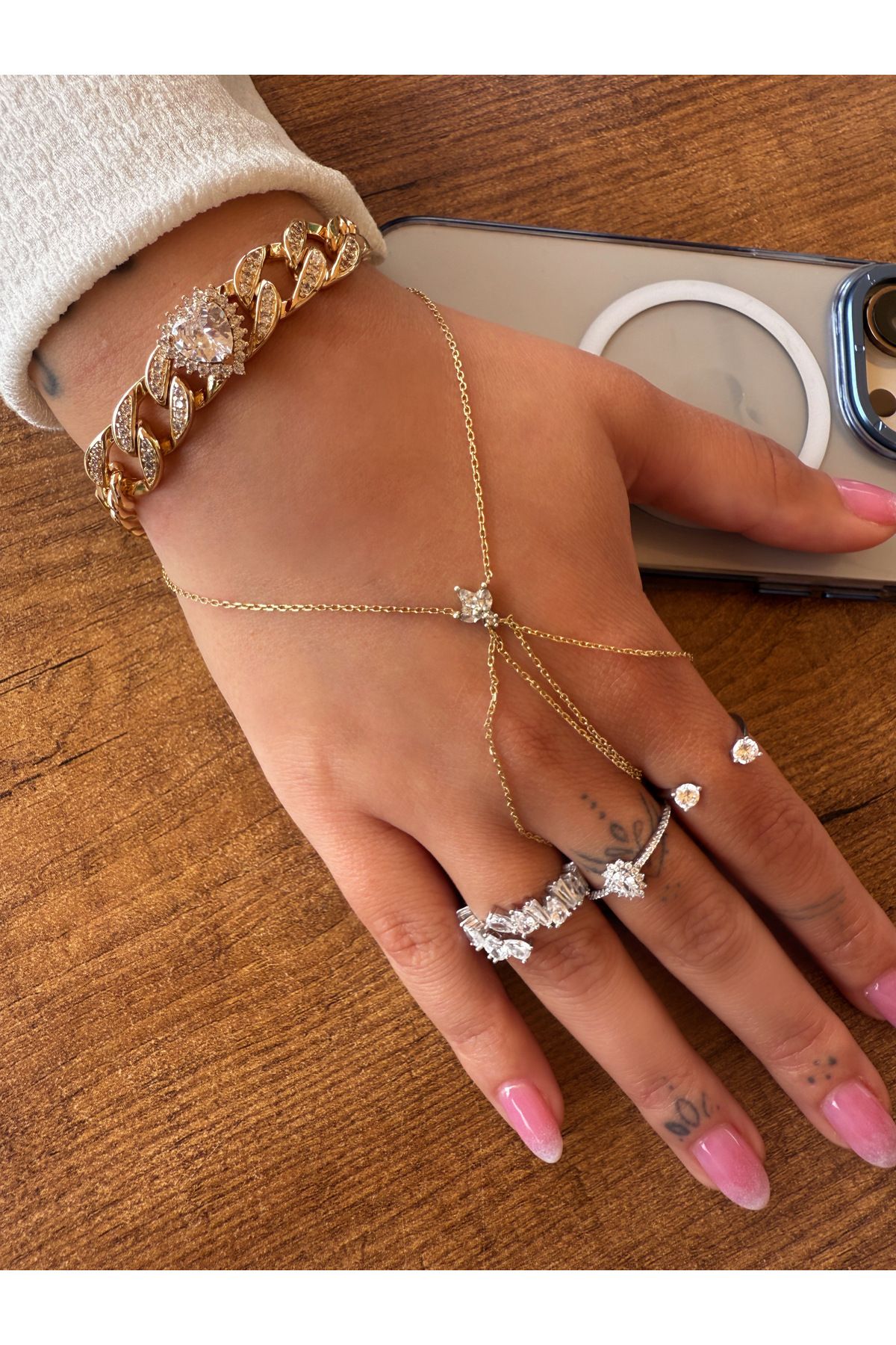 HeyYou Jewelry Kalp gurmet bileklik