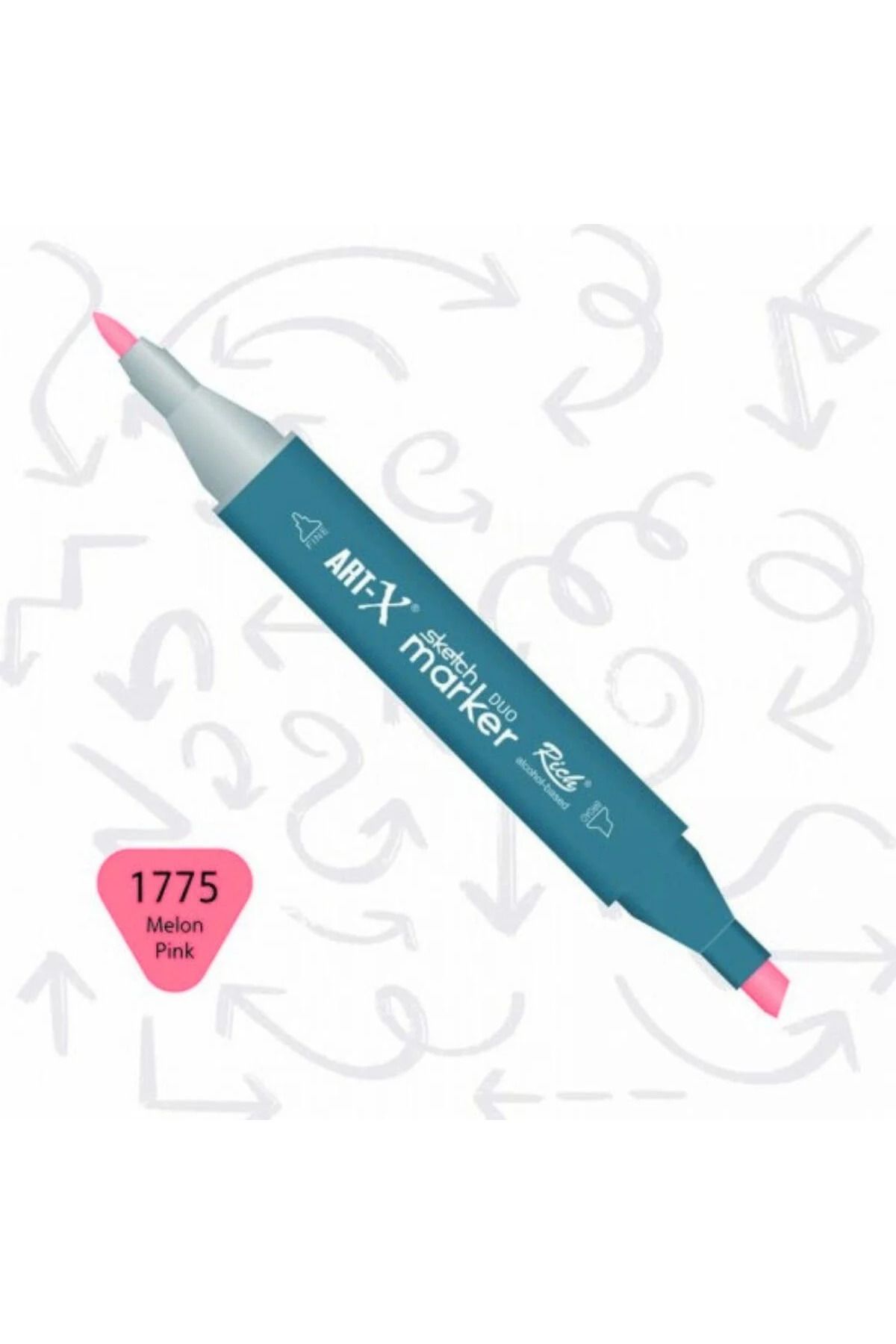 Art Tone ART-X Çift Uçlu Sketch Alkol Bazlı Marker Kalem 1775 Melon Pink
