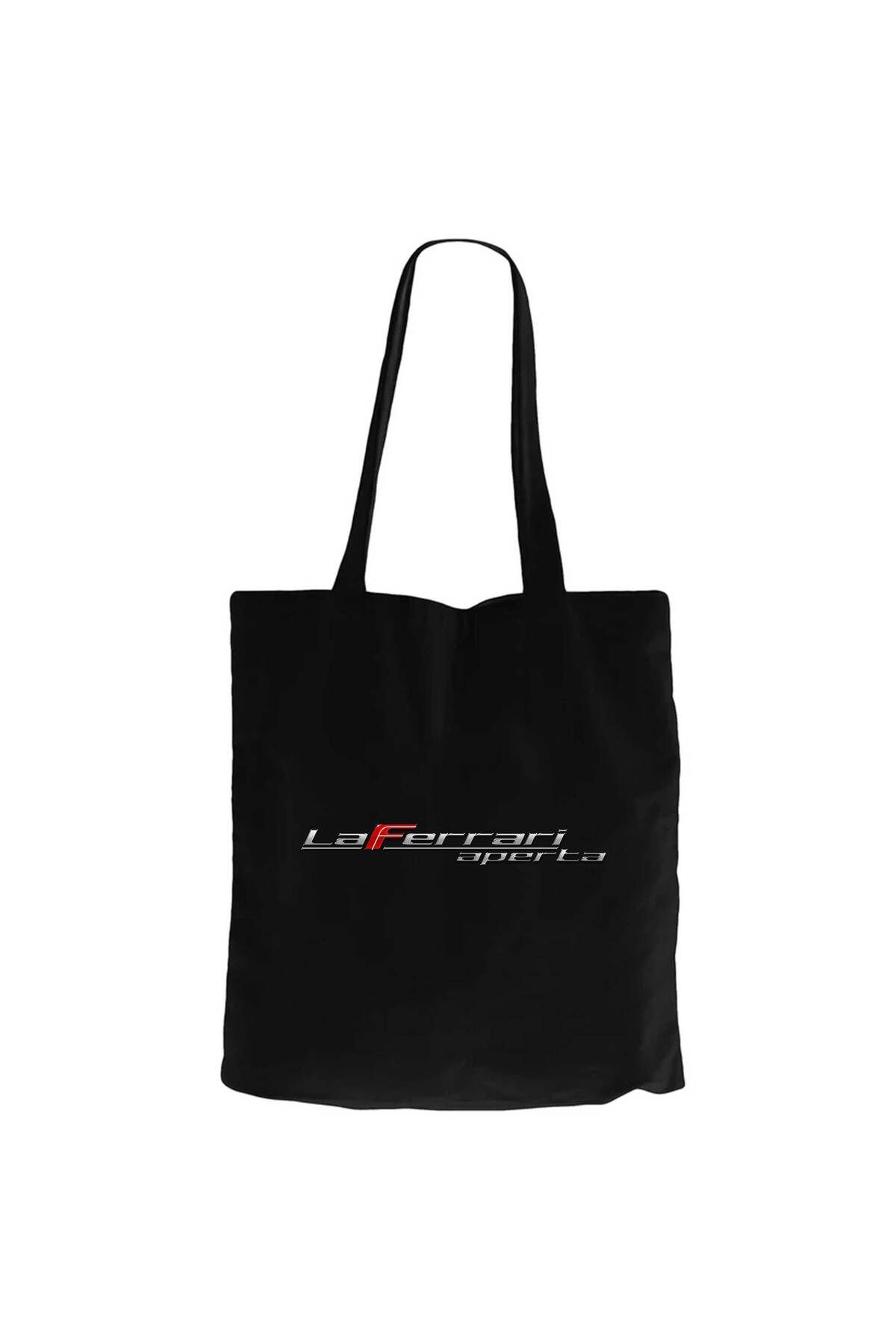 Z zepplin La Ferari Aperta Logo Siyah Fermuarlı Bez Çanta Gabardin
