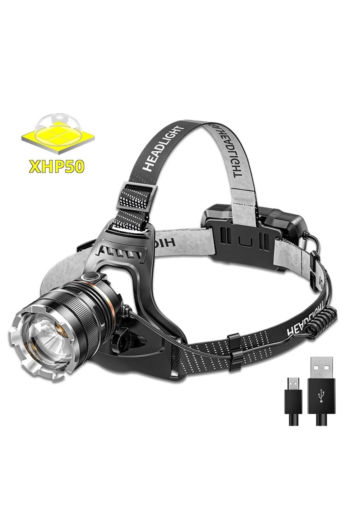 AOTS Ps-8002 Sensörlü Zoomlu Profesyonel Şarjlı Kafa Lambası