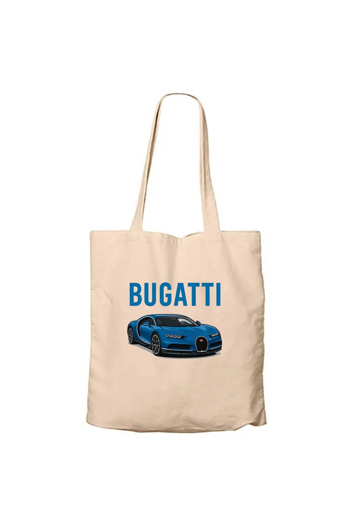 Z zepplin Bugatti Blue Sport Car Krem Kanvas Bez Çanta