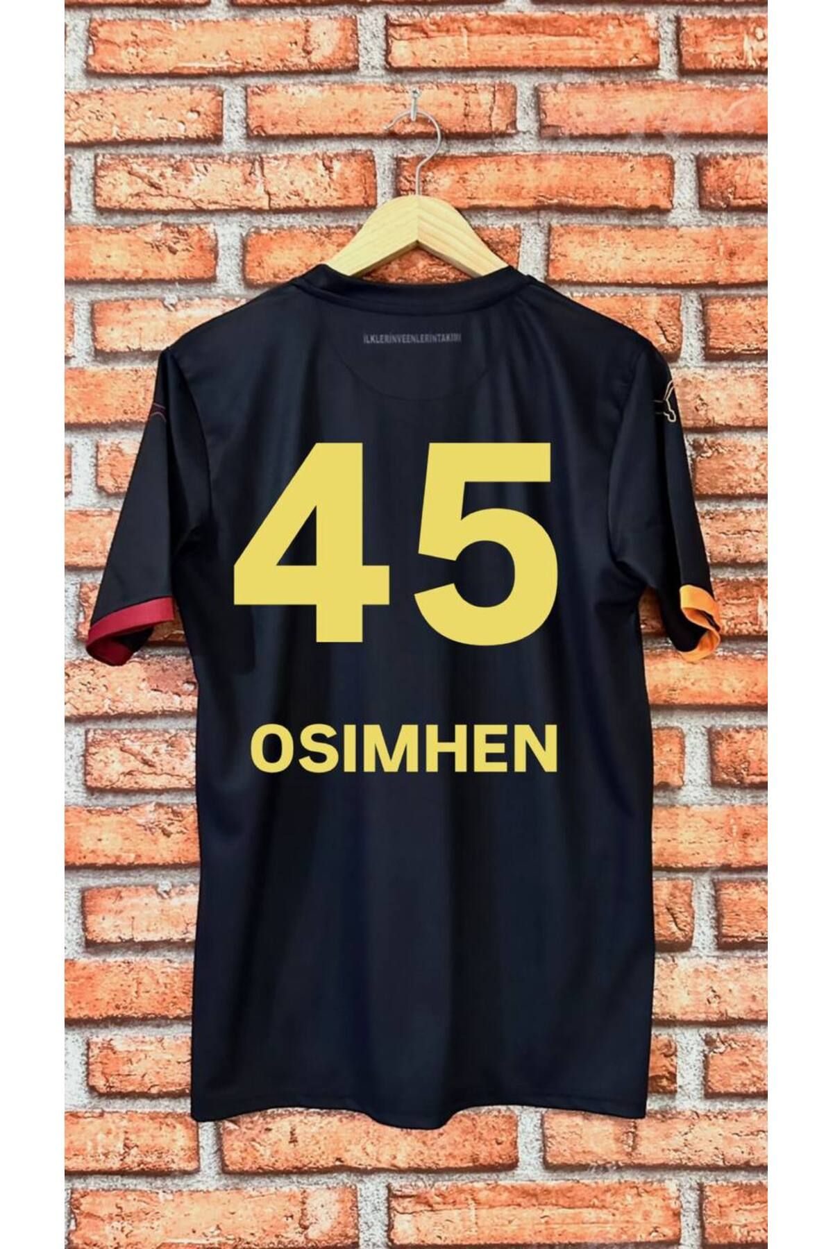 FAMİLYSTAN 5 Yıldızlı G l tasar y 2024/25 Victor' OSİMHEN 45 Special Siyah Forması Yetişkin