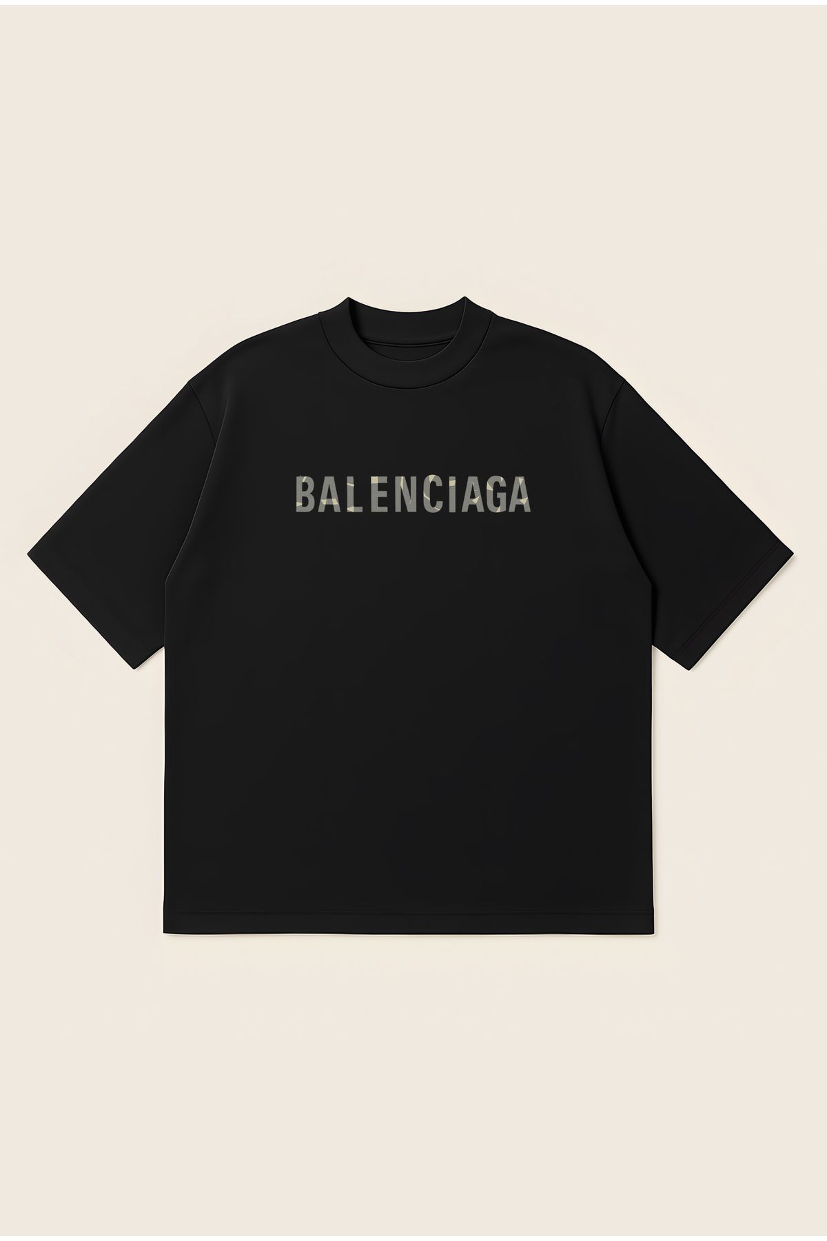 Moon Dancer Balanc Unisex %100 Organik Pamuklu Kalın Dokulu Oversize Bisiklet Yakalı T-shirt