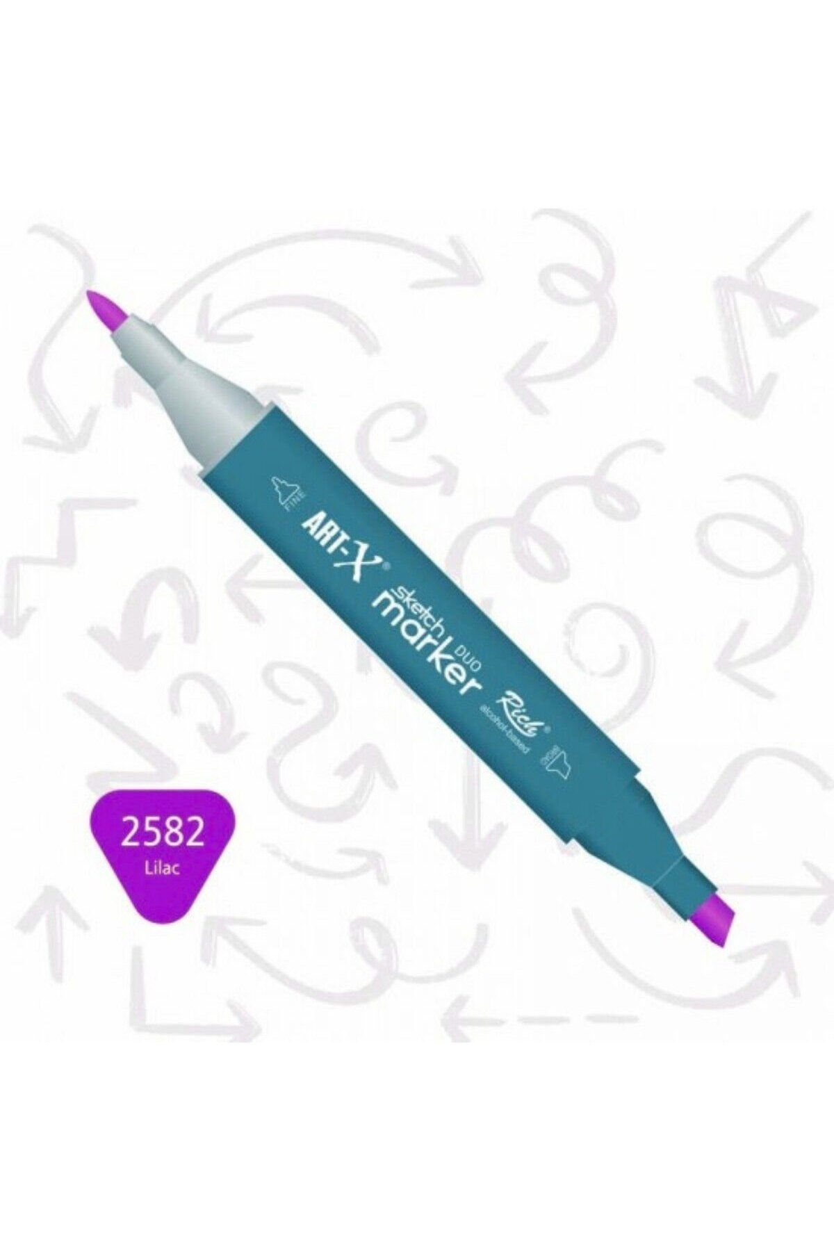 Art Tone ART-X Çift Uçlu Sketch Alkol Bazlı Marker Kalem 2582 Lilac