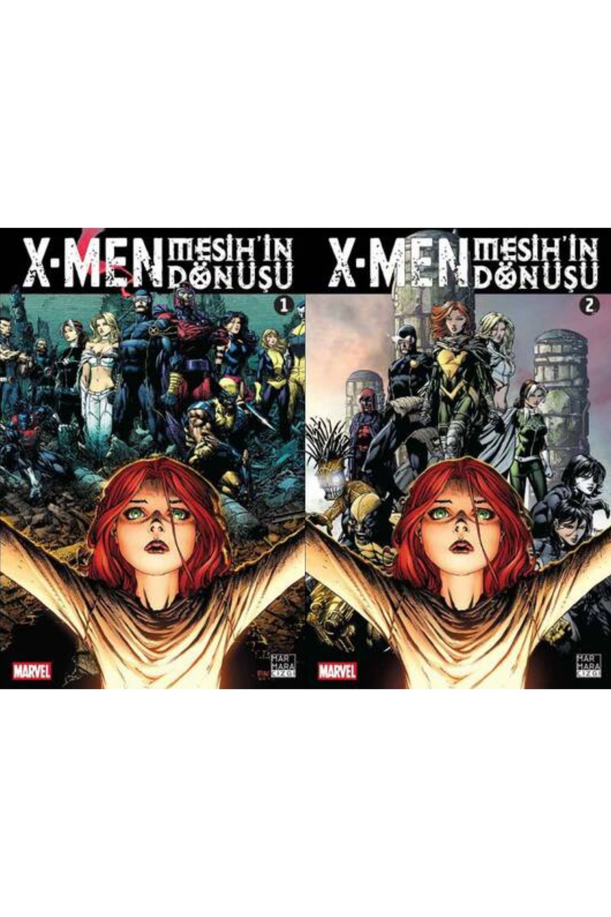 Marmara Çizgi Yayınları X-Men Mesih'in Dönüşü 1-2. Ciltler Çizgi Roman Seti