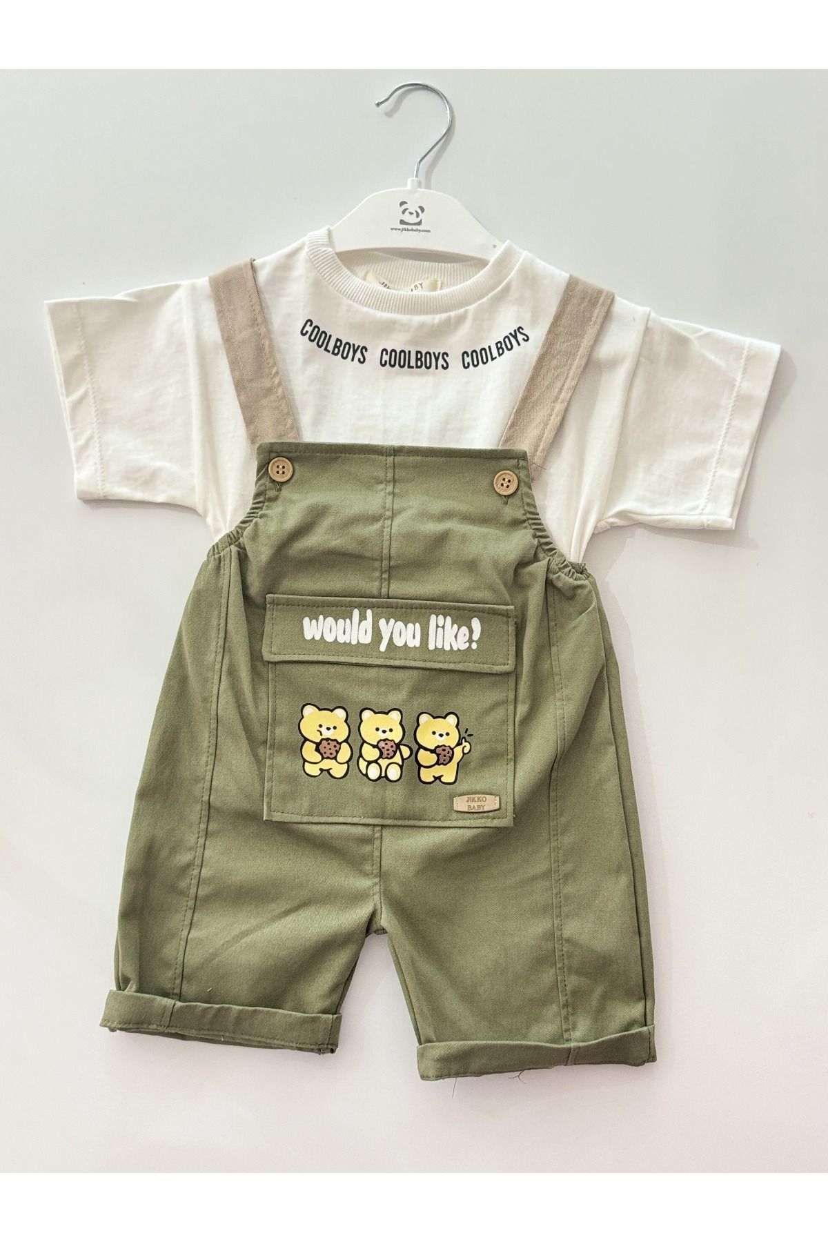 Jikko Baby Jıkko Erkek Bebek T-Shirt'lü Tulum