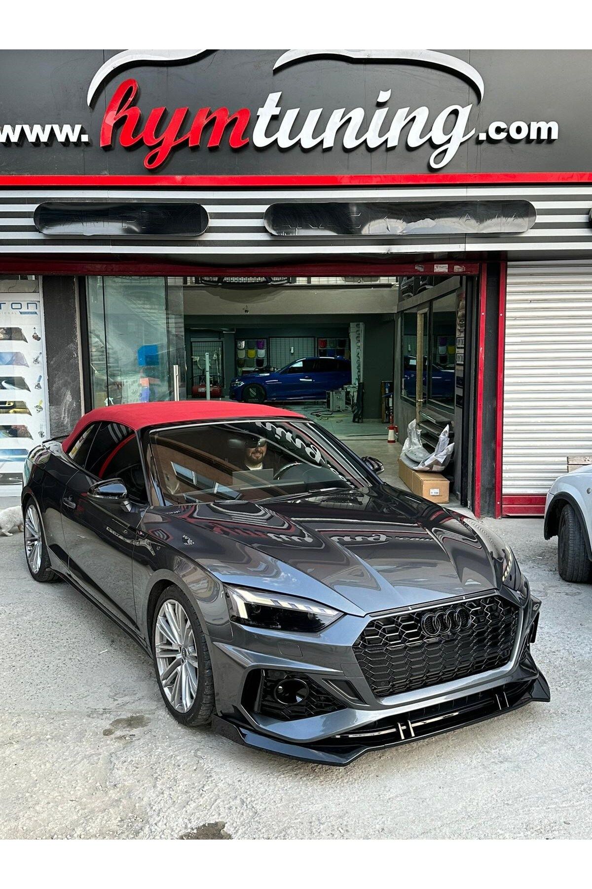 HYM AUDİ A5 RS 5 ÖN TAMPON LİPİ 3 PRÇ 2019-2023 PARLAK SİYAH
