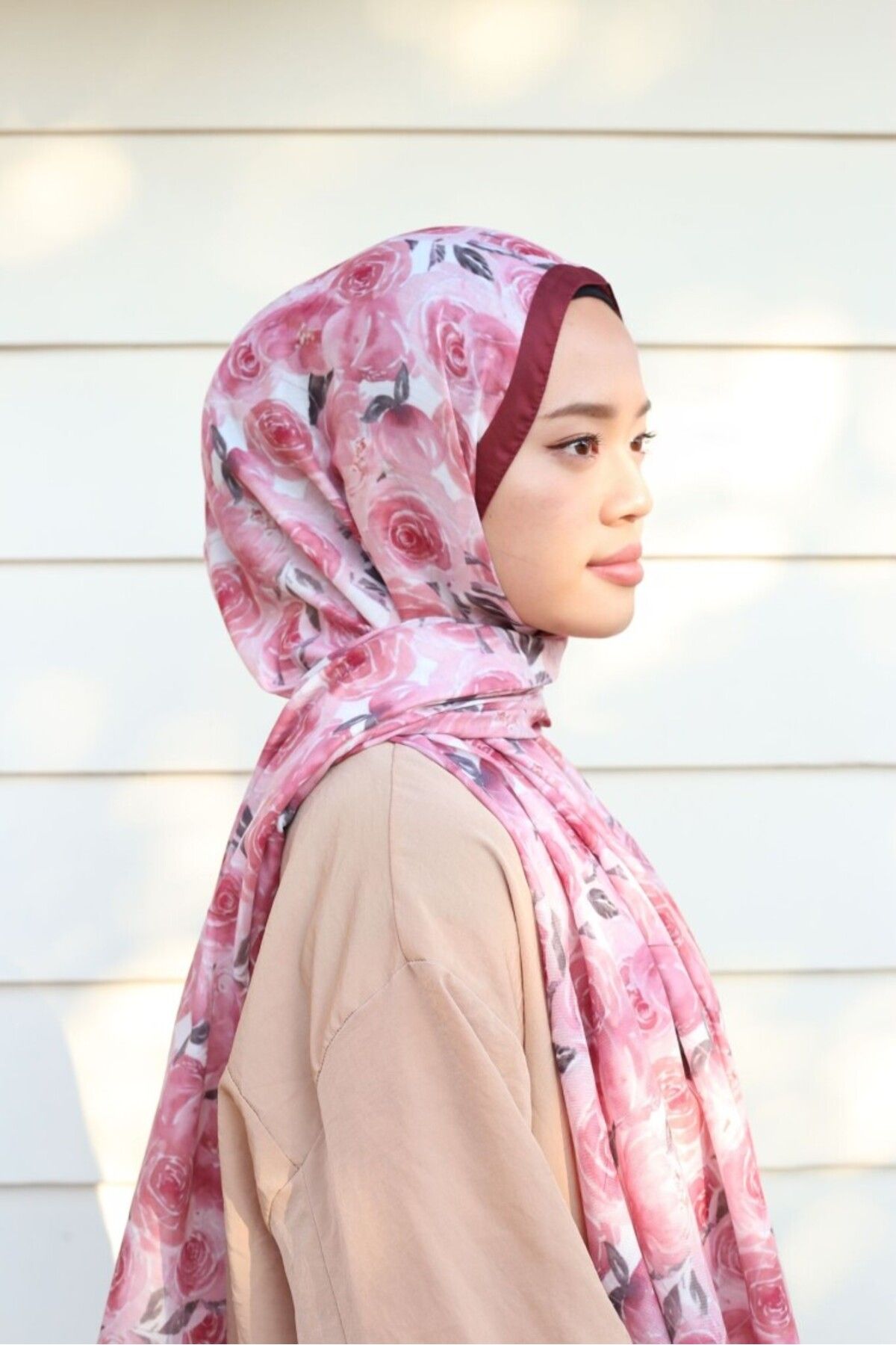başörtü dükkanı Rose Desen Şal