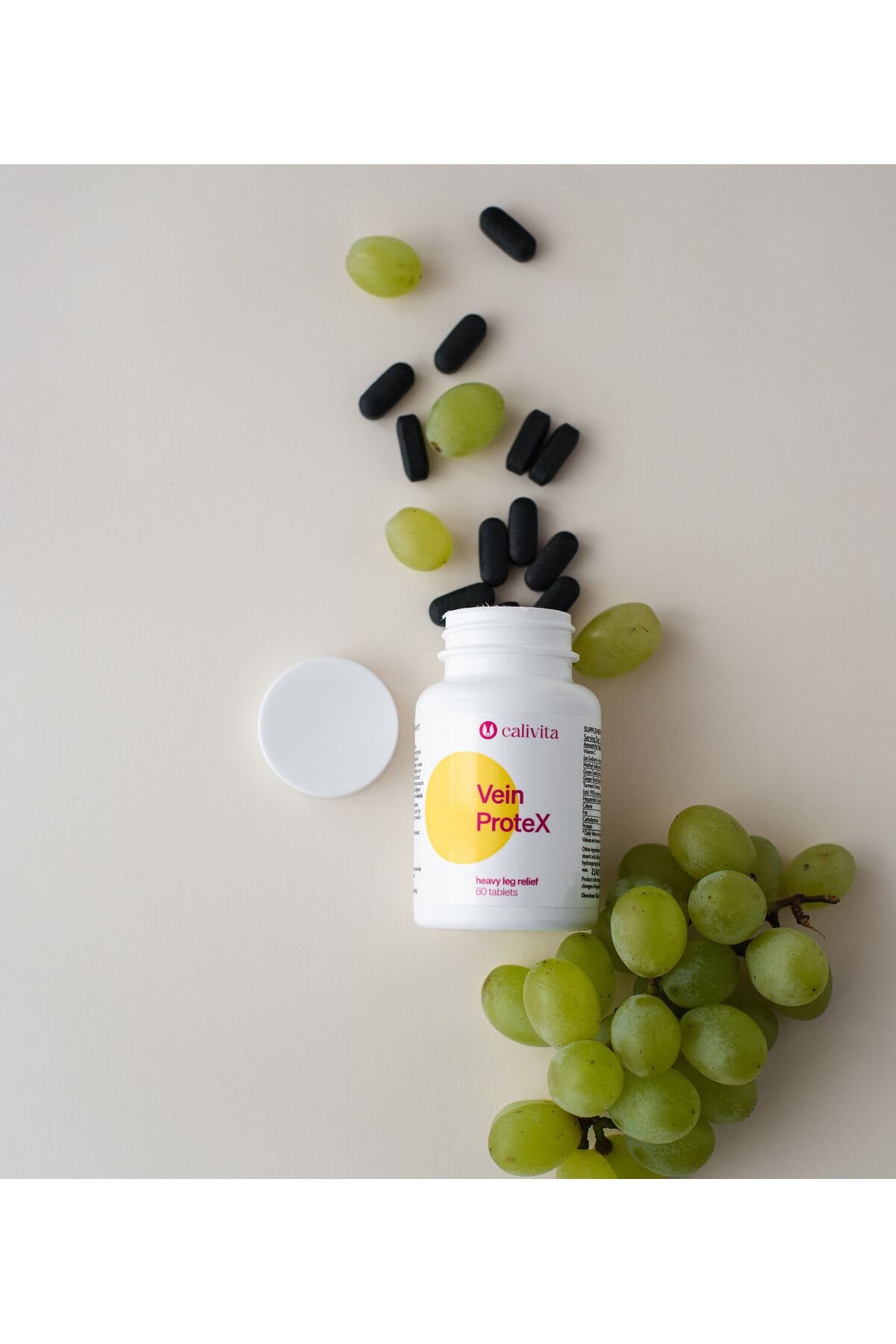 Calivita-Vein ProteX Antioxidant pentru Sistemul Circulator Reduce Vizibilitatea Varicelor (60 Tablete) - Calivita 4