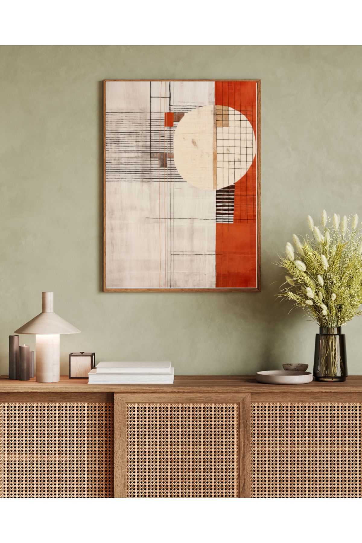woodhomeworks tek parça salon ofis dekor tablo