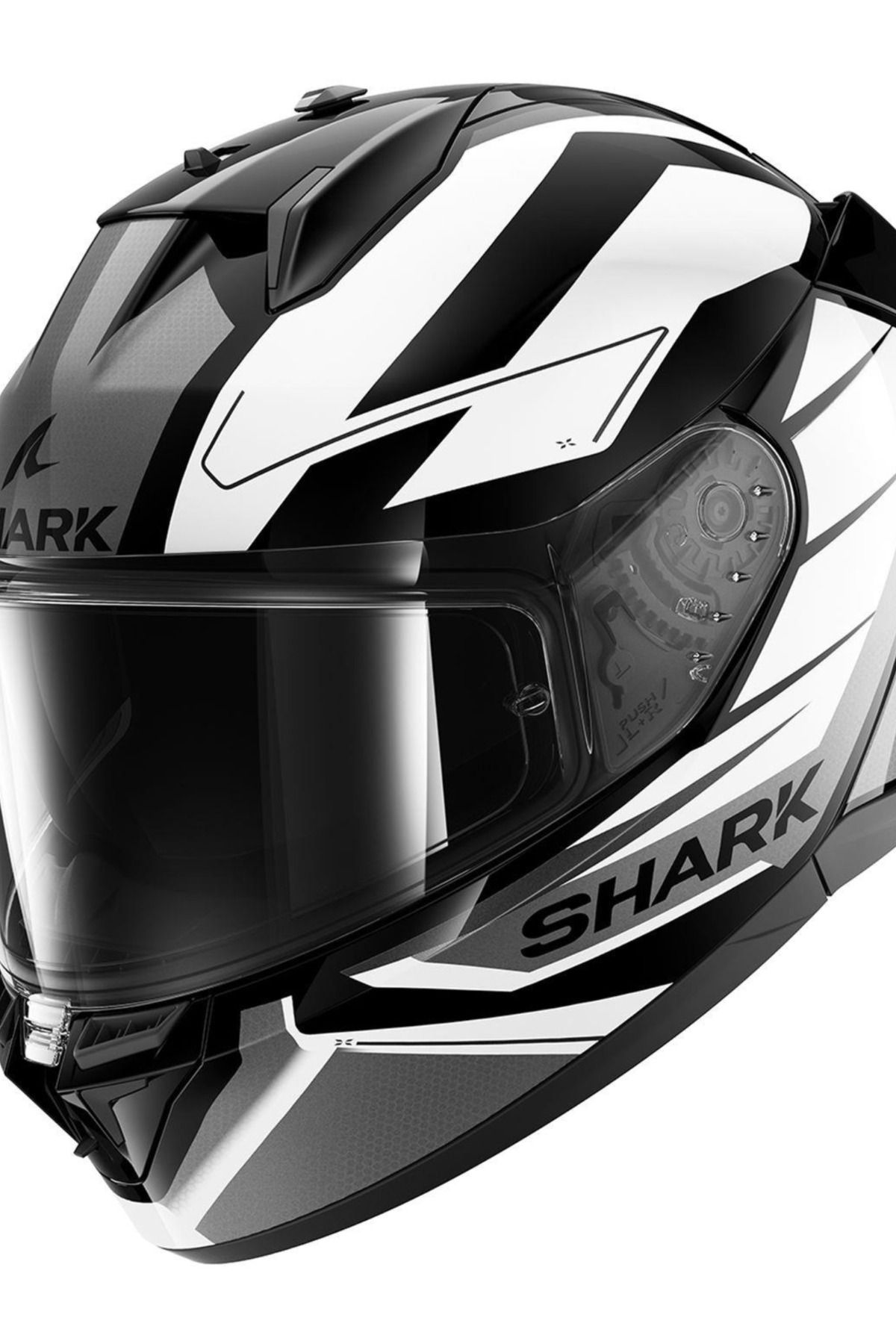 Shark D-SKWAL 3 SIZLAR SİYAH GRİ BEYAZ KAPALI KASK