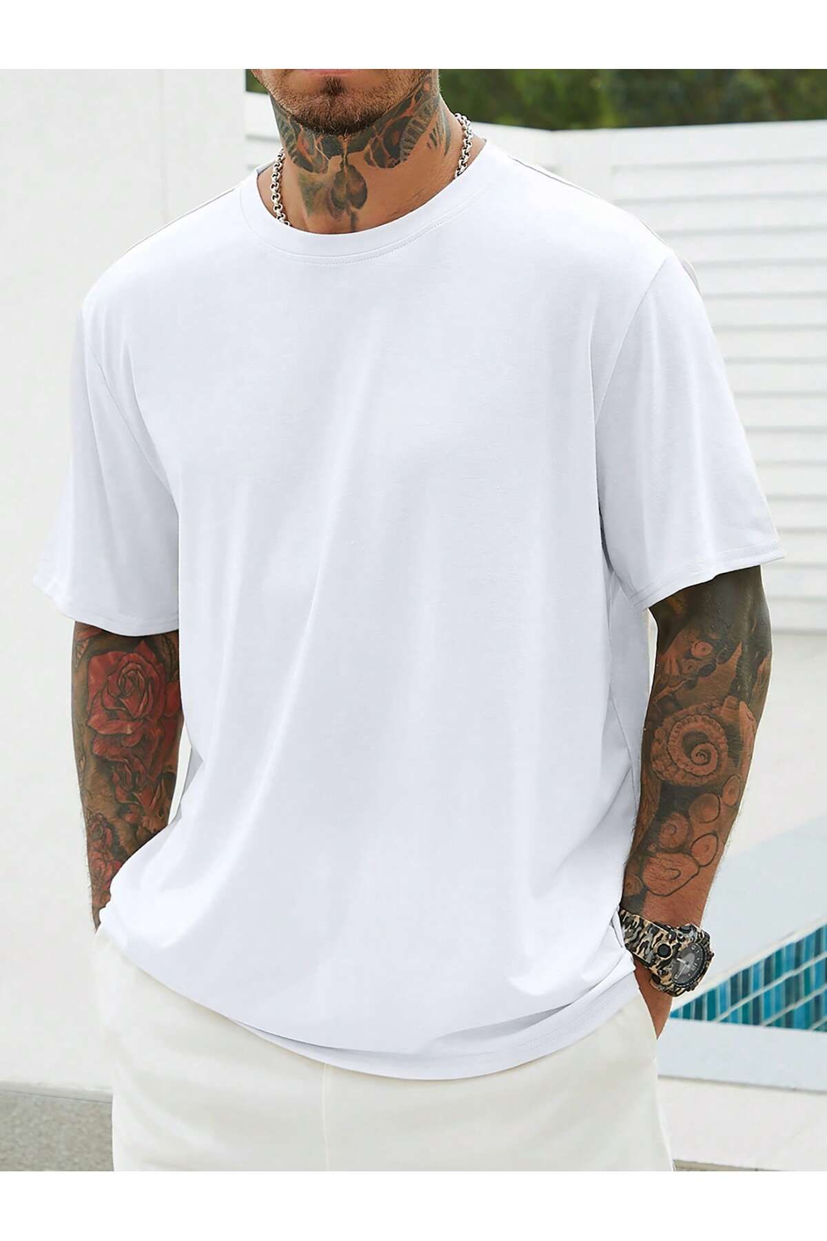 Gollinger Erkek Basic T-shirt Beyaz