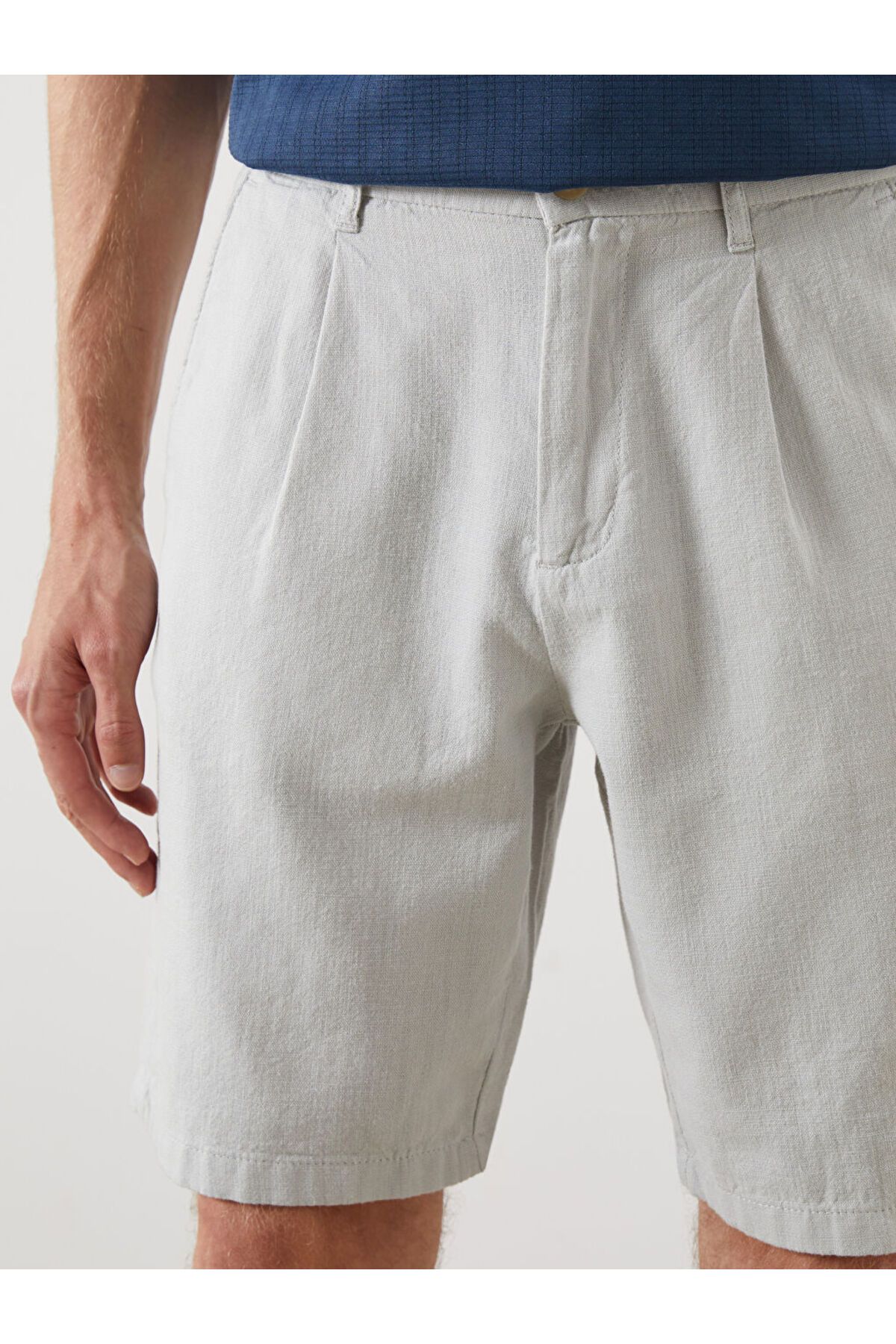 LC Waikiki-Μαύρο ανδρικό σορτς Standard Fit 3