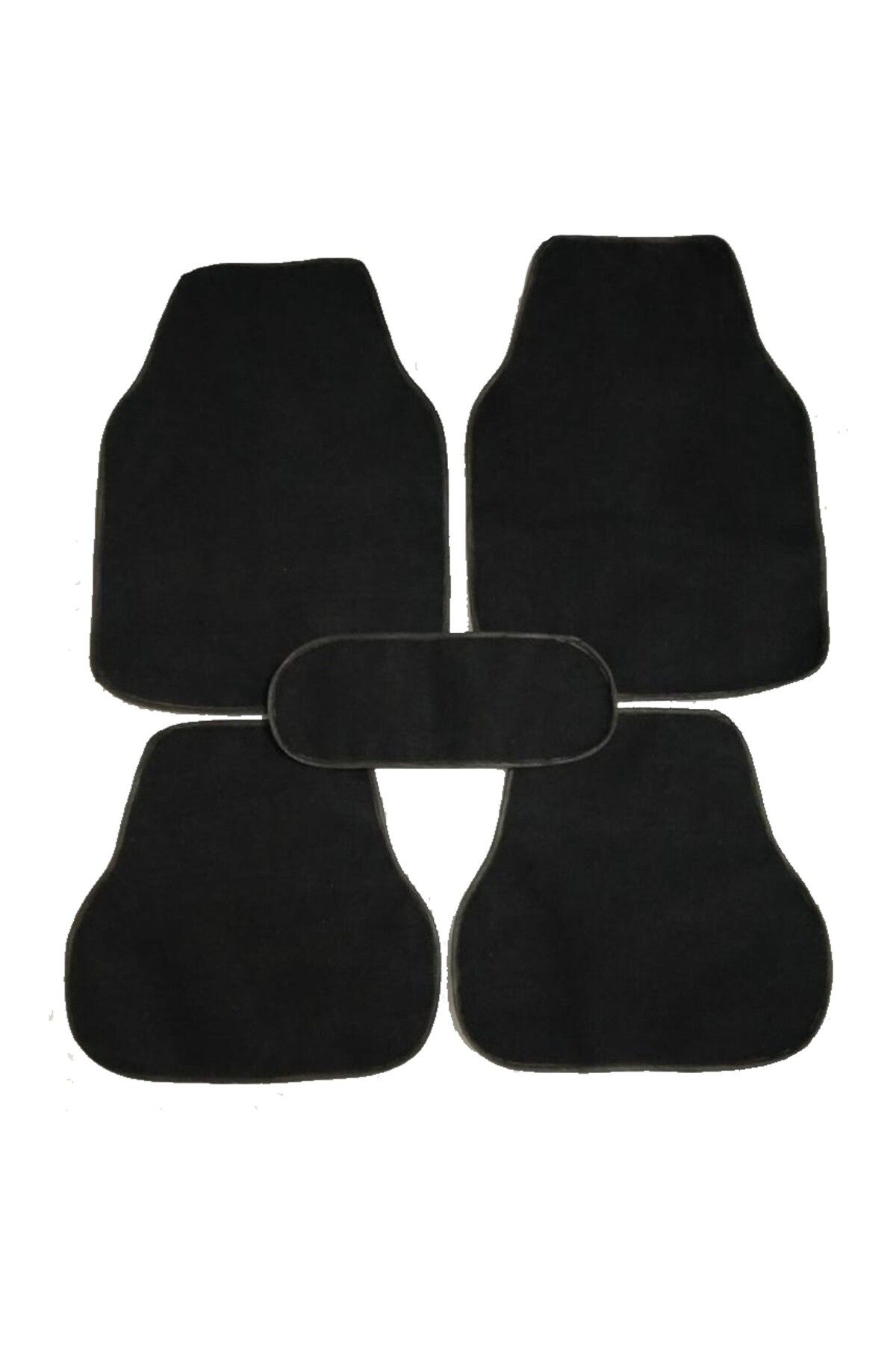 KARA AUTO SEAT CORDOBA DÜZ BASKISIZ SİYAH HALIFLEKS 5 PARÇA PASPAS SETİ