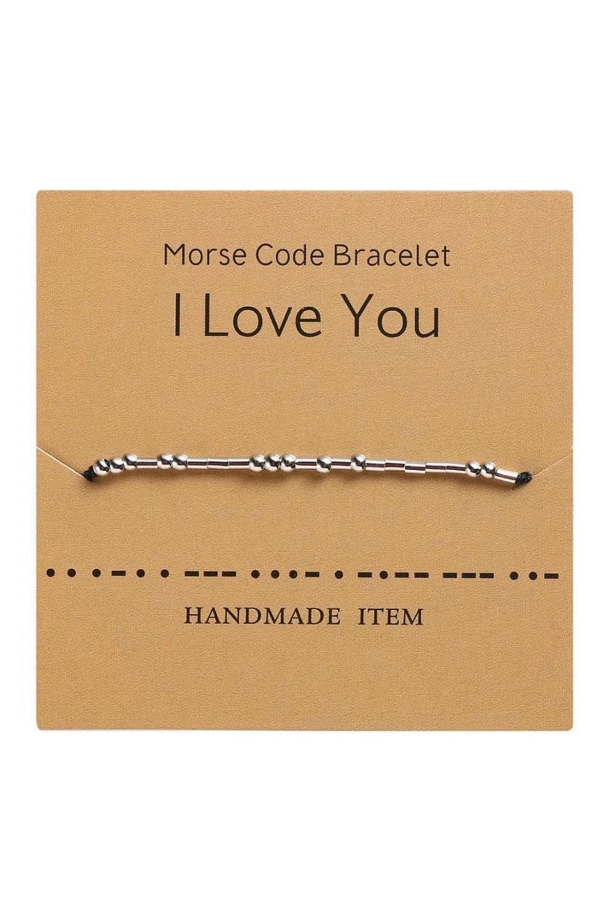 Mojo Jewellery Mors Alfabesi I Love You Bileklik