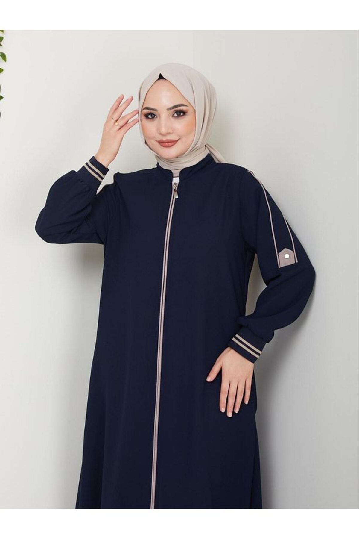ULUEL STORE Kol Ribanalı Omuz Detaylı Ferace