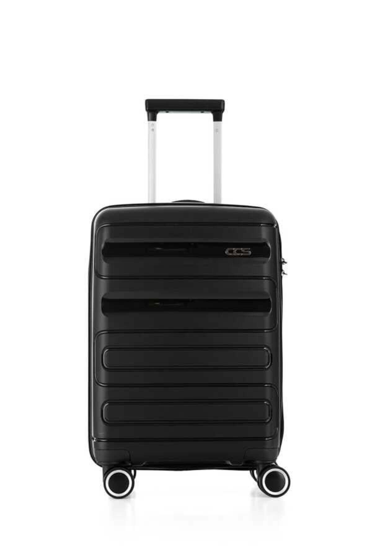 ÇÇS ÇÇS Trolley Polipropilen Unisex Büyük Boy Valiz ÇÇS5225 Siyah