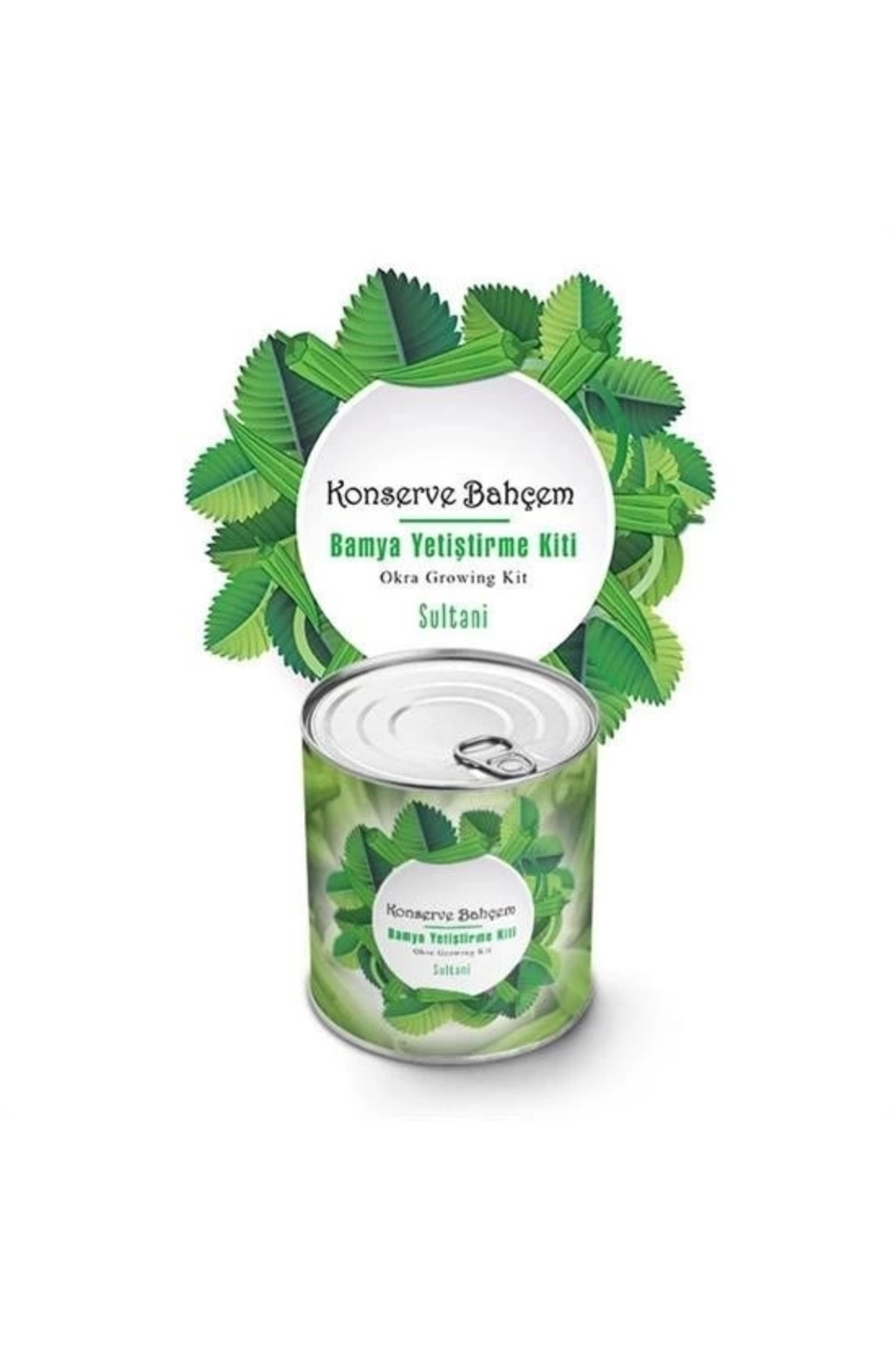 Eco Lounge Konserve Bahçem Evde Konservede Sultani Bamya Yetiştirme Kiti