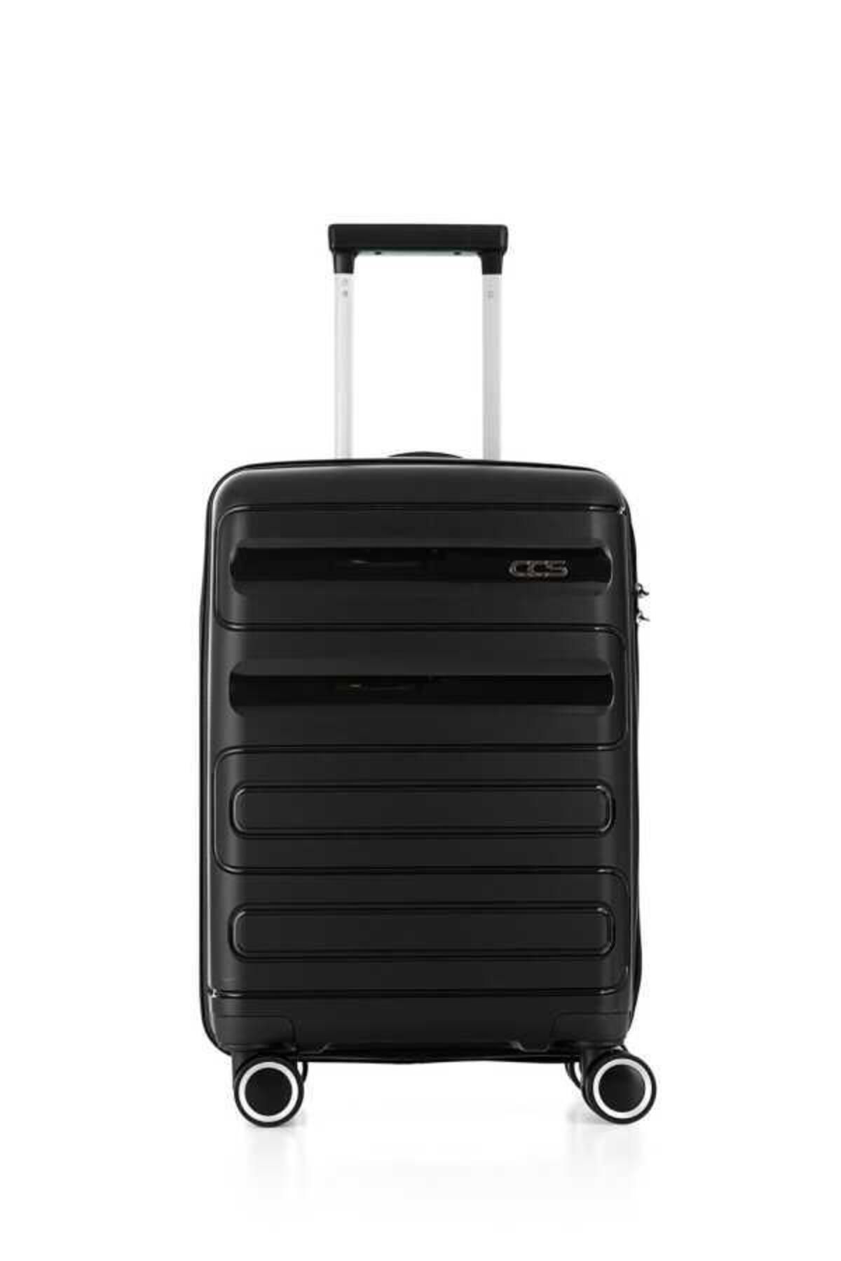 ÇÇS ÇÇS Trolley Polipropilen Unisex Orta Boy Valiz ÇÇS5225 Siyah