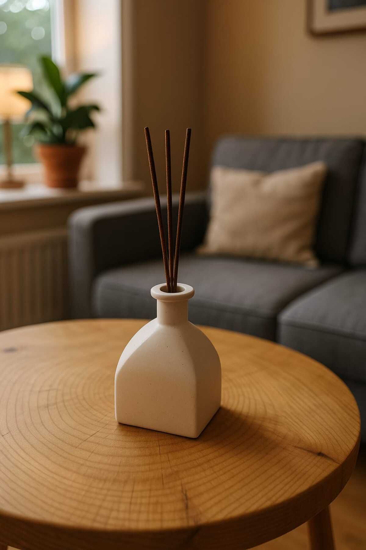 Tomris Maison Minimal Vazo - Dekoratif Masa Üstü Mini Vazo | El Yapımı Beyaz Vazo