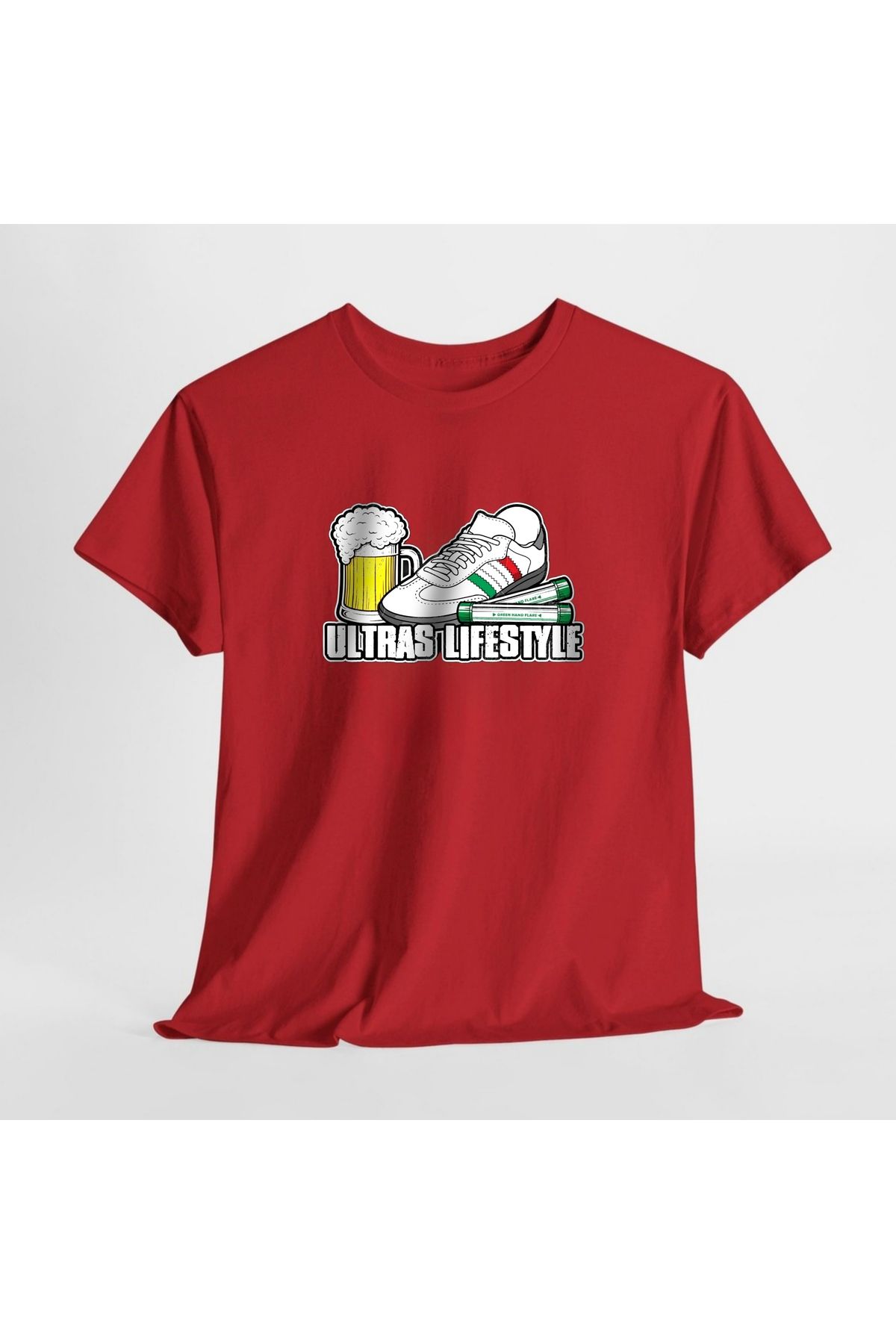 SARI ULTRAS LIFESTYLE TEMALI TSHIRT %100 PAMUK