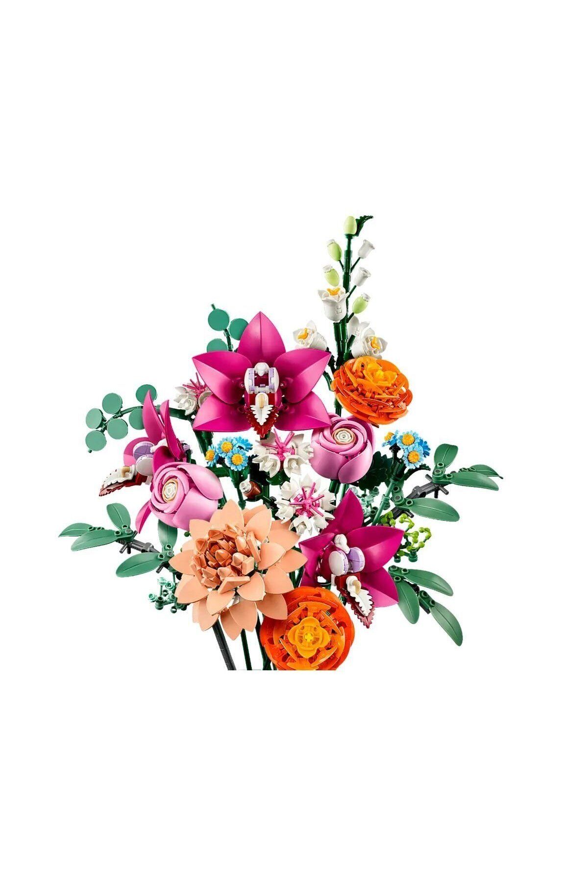 Aymir Ticaret 10342 Lego iconic Botanicals Pembe Çiçek Buketi 749 parça +18 yaş