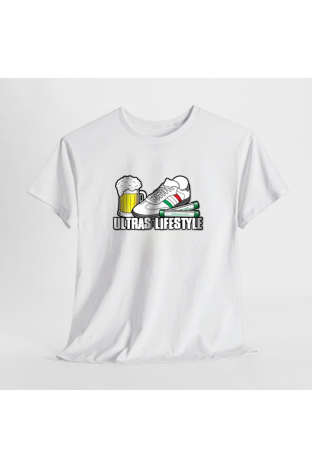 SARI ULTRAS LIFESTYLE TEMALI TSHIRT %100 PAMUK