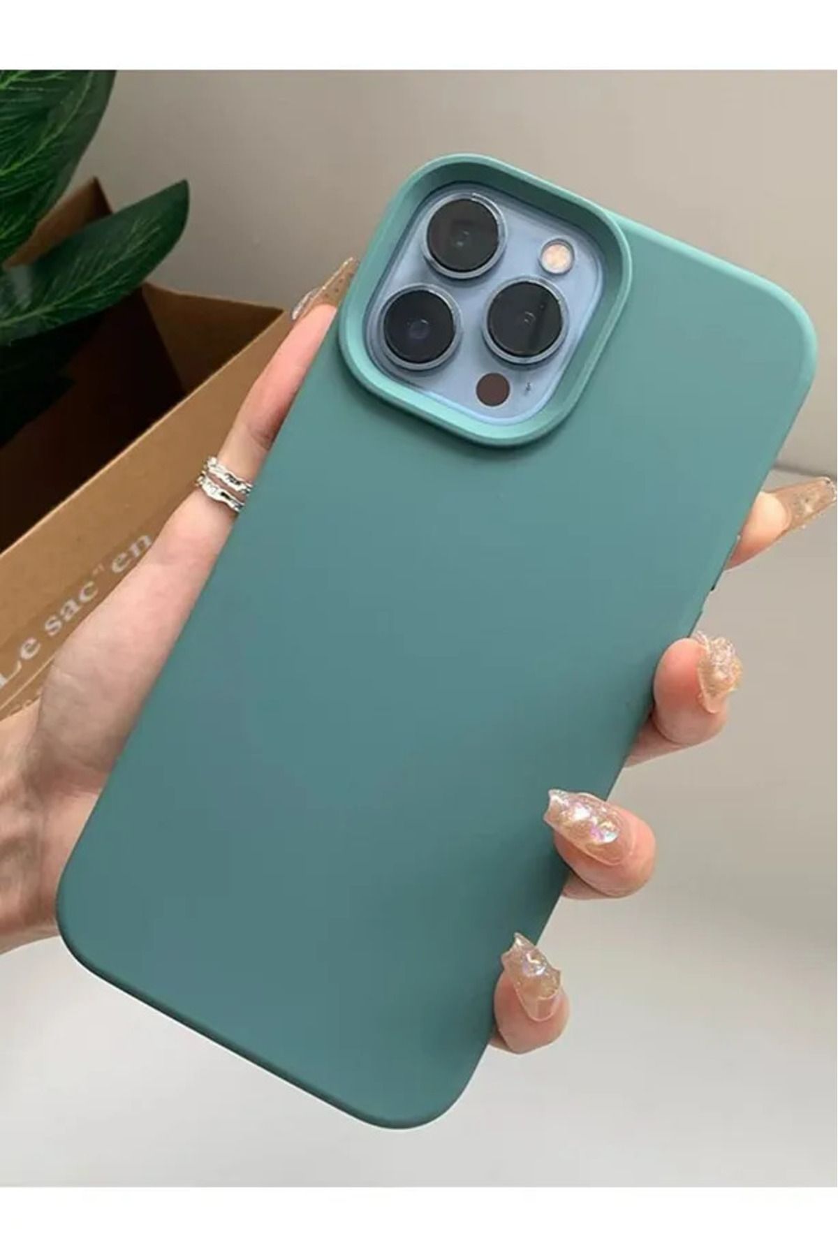 nexnova Apple Iphone 14 Promax Uyumlu Içi Kadife Lansman Silikon Kılıf Kapak
