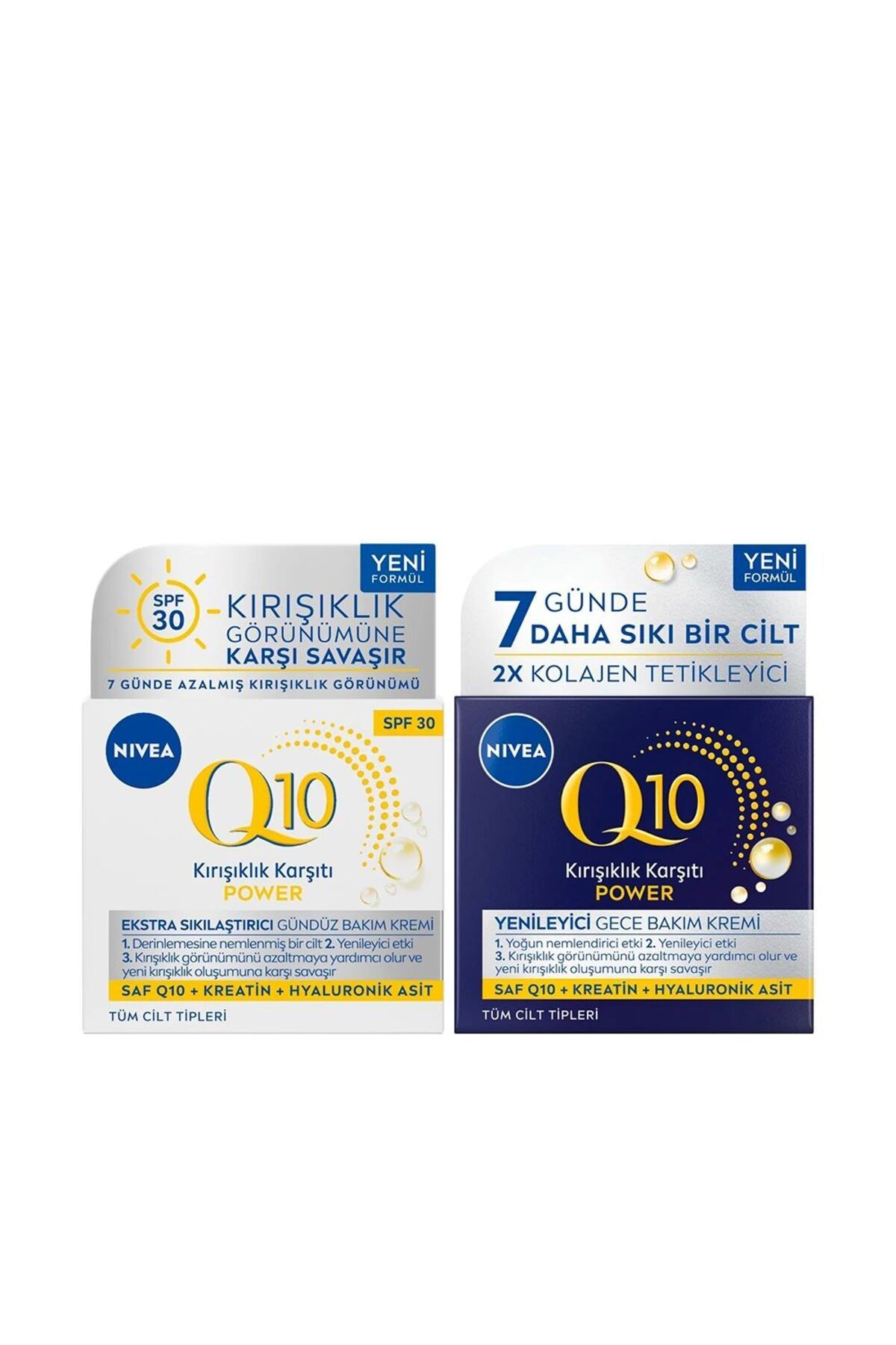 NIVEA Q10 kırışıklık Karşıtı Power Gündüz & Gece Bakım Kremi 50 Ml