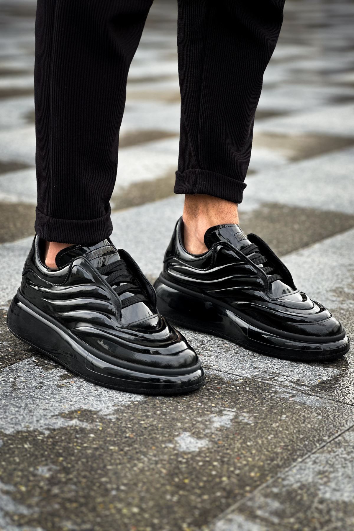 devrialemshoes CH295 RRT Sollıevo Erkek Ayakkabı SIYAH