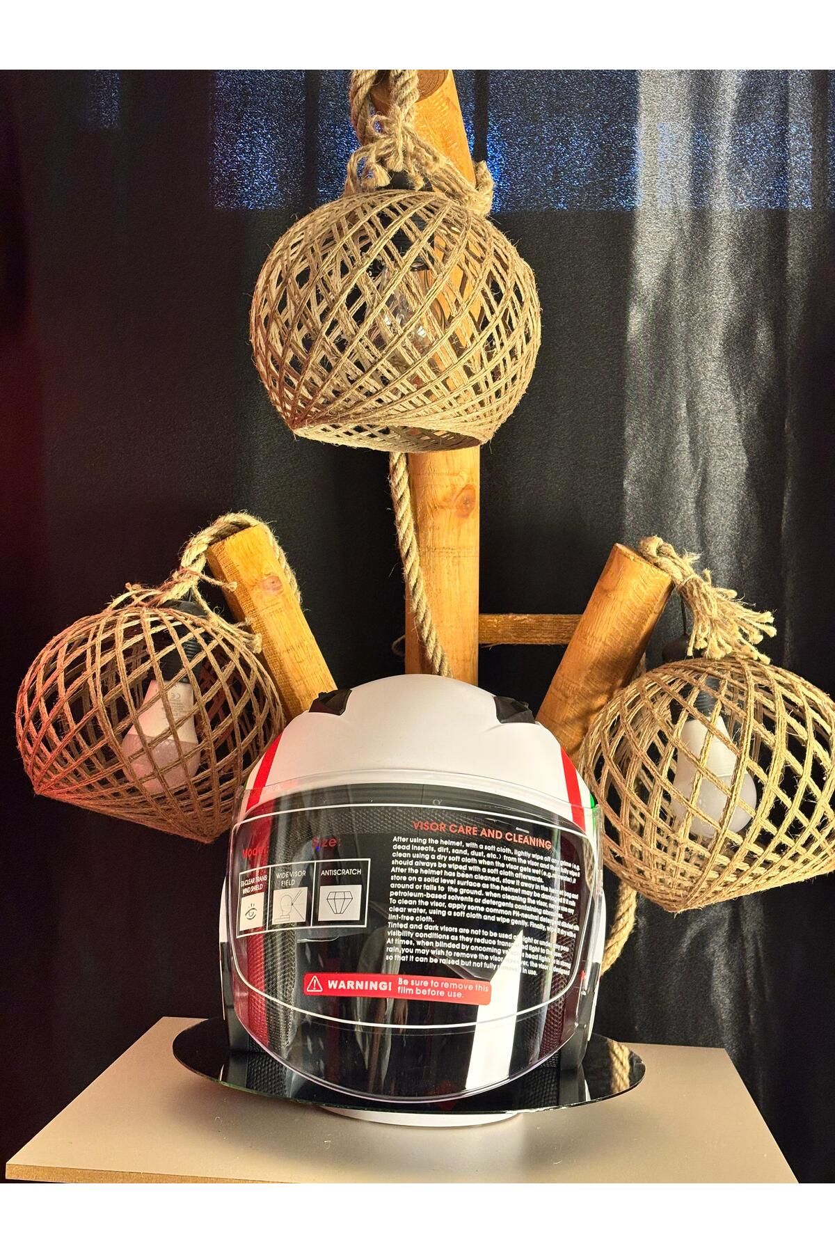 WOSEN JK512 GÜNEŞ VİZÖRLÜ YARIM KASK