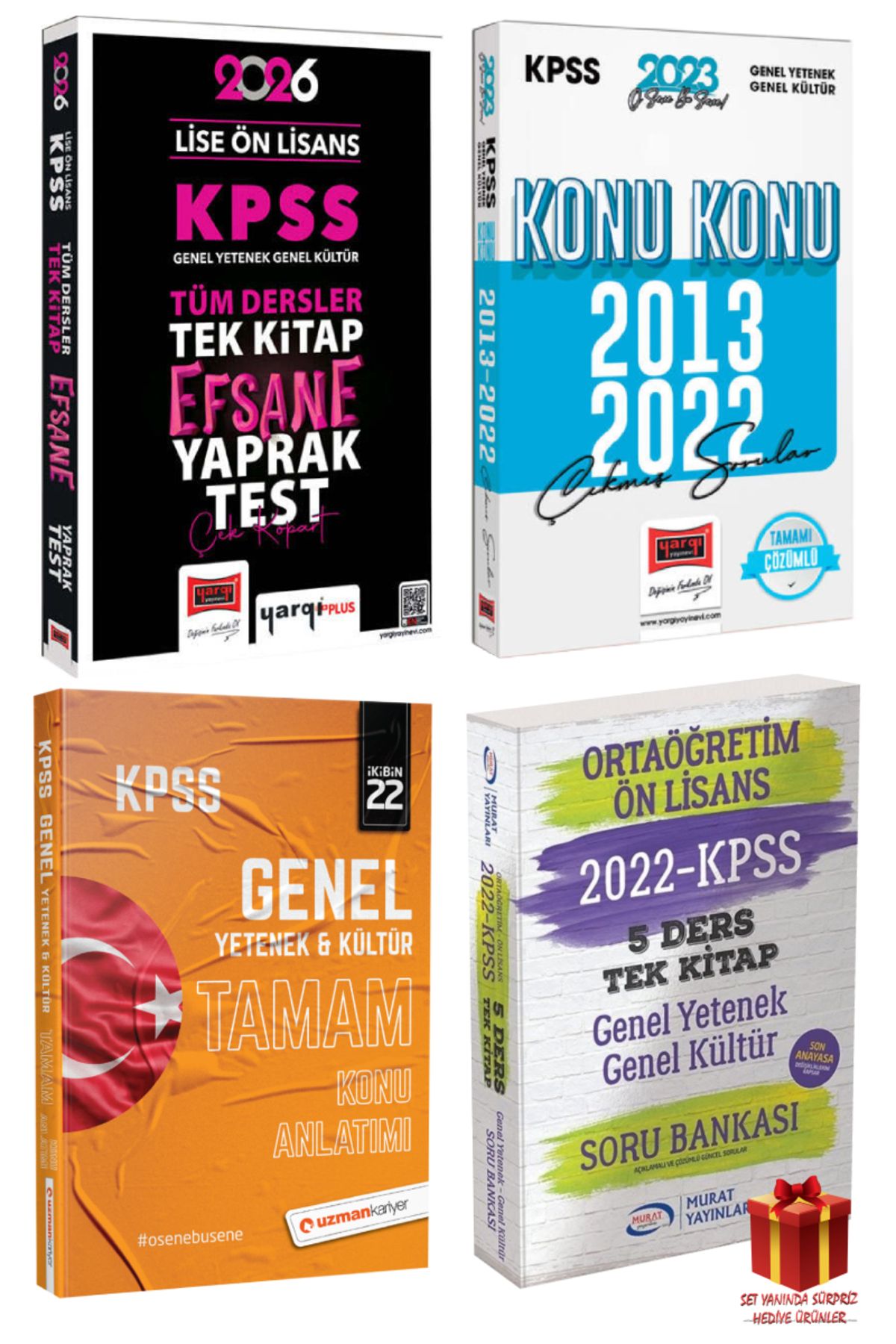 Yargı Yayınları 2026 Yargı Lise Ön Lisans Yaprak Test+Yargı Çıkmış Sorular+GYGK Konu Anlatım+Soru Bankası