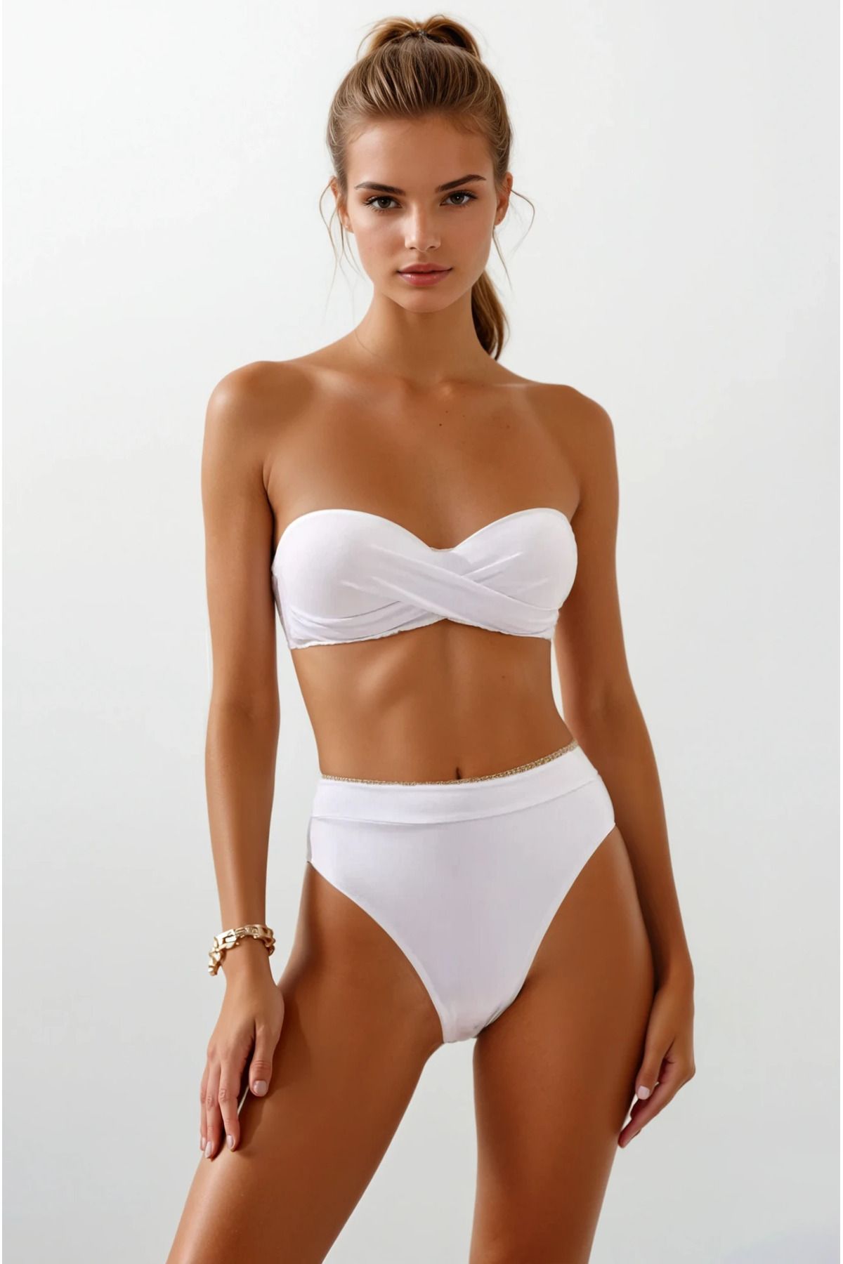 Pierre Cardin Solara Design | Straplez Yüksek Bel Bikini – Yeni Sezon