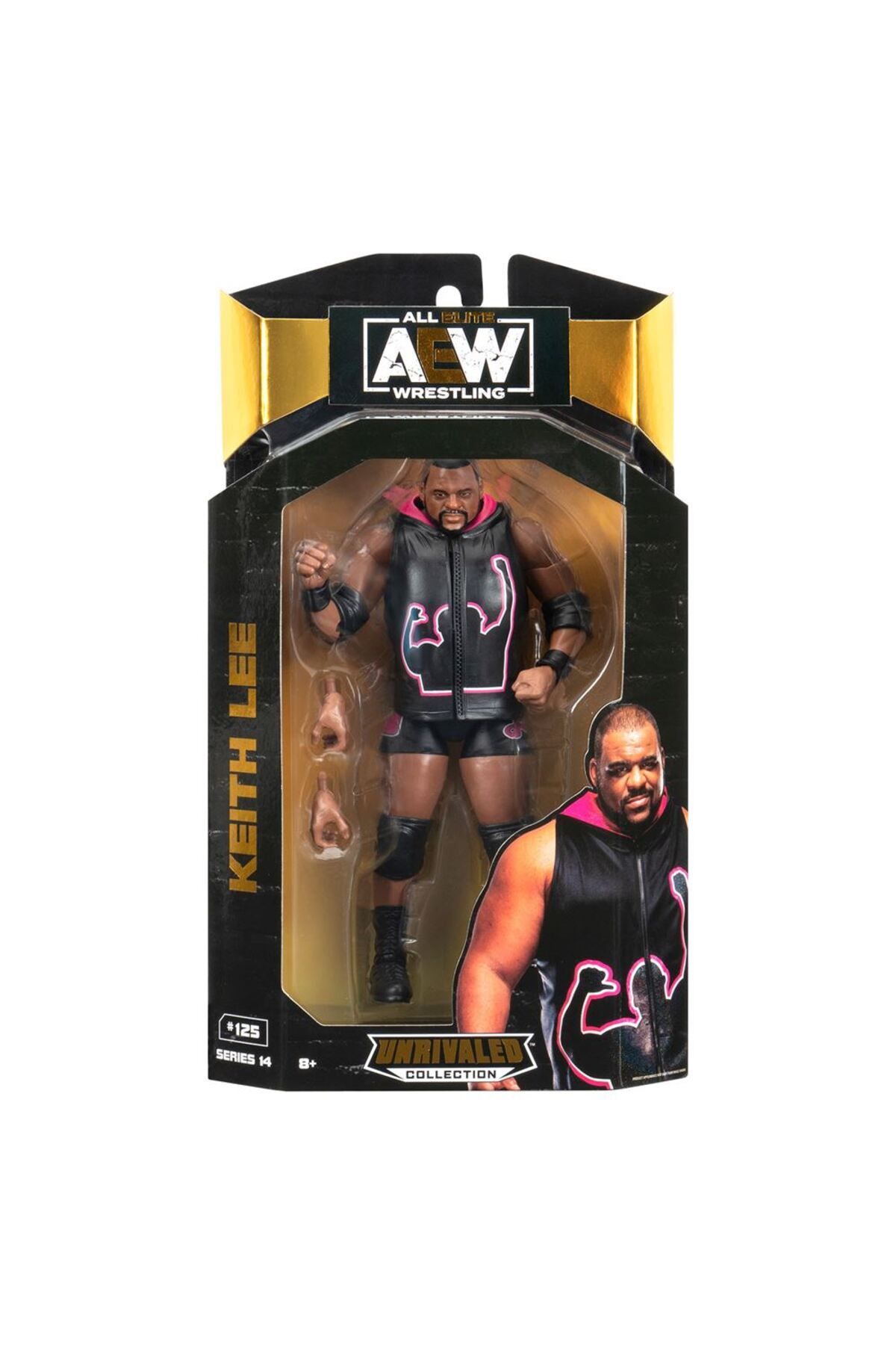NECO TOYS-Jazwares AEW Characters Model Action Figures S14 Keith Lee 125 5
