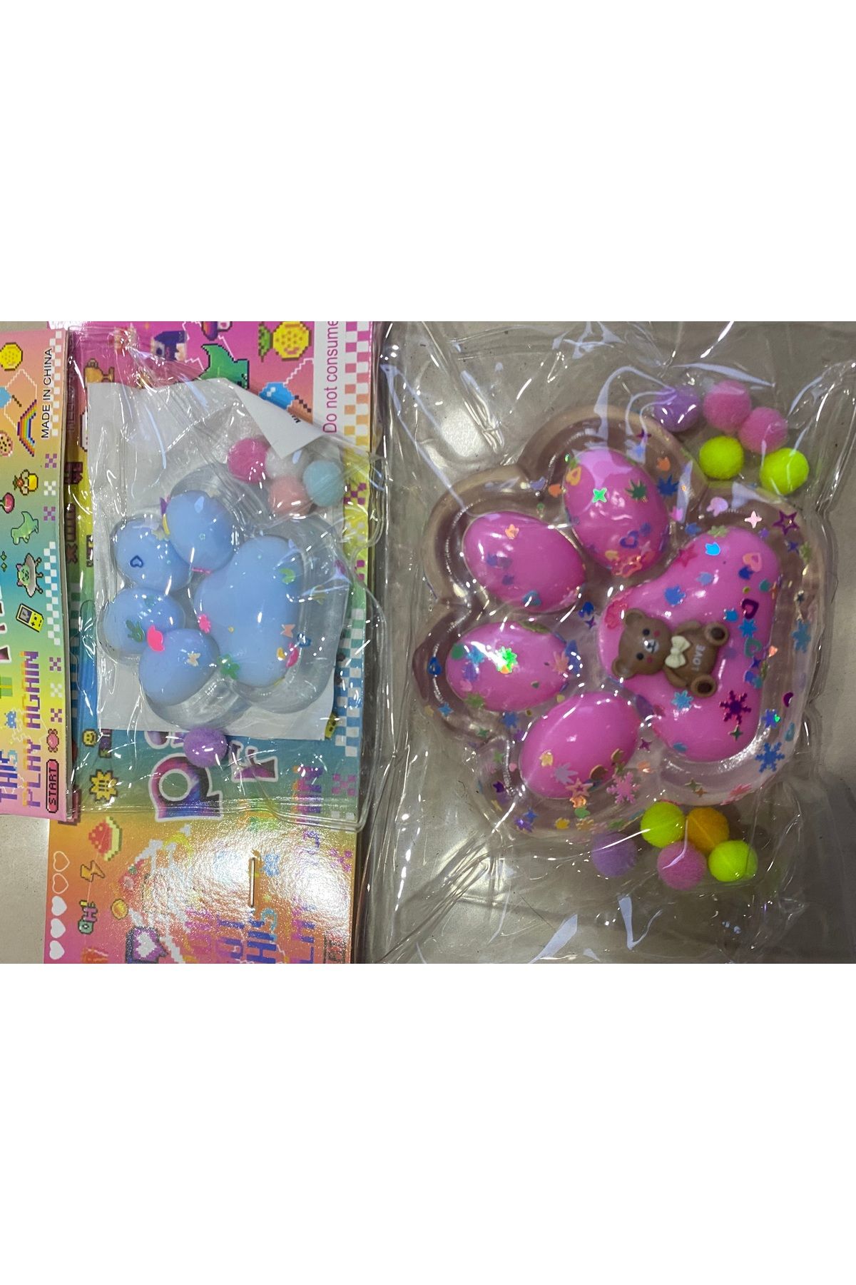liss çarşı-Cat Paw Tan Squishy – Soft, Sweet and Squeezable Squishy Set of 2 in Large and Small Sizes 3