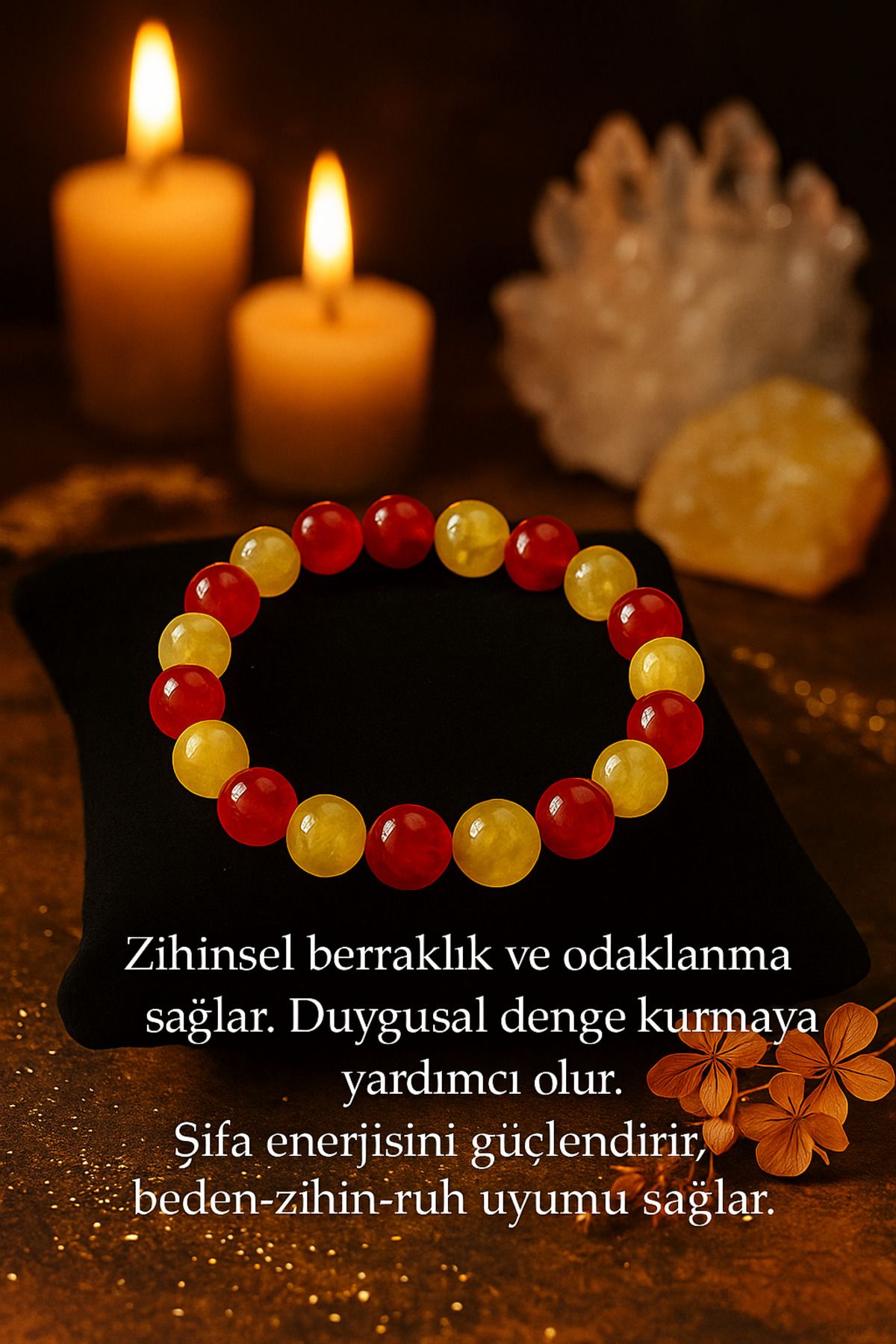 MODA 💛❤️ Aslan Ruhlu Kuvars ✨ Galatasaray’ın enerjisini taşıyan, hem şifalı hem göz alıcı doğal taş!