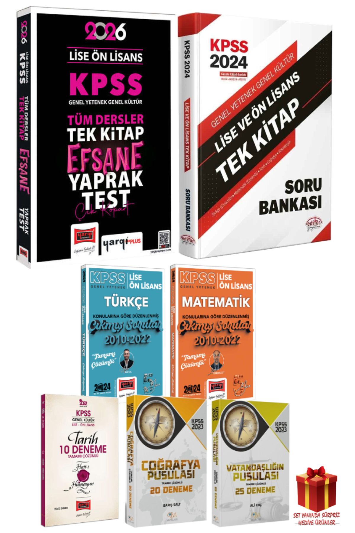 Yargı Yayınları 2026 Yargı Lise Ön Lisans Yaprak Test+Editör Lise Ön Lisans Soru Bankası+Çıkmış Sorular+Deneme Seti