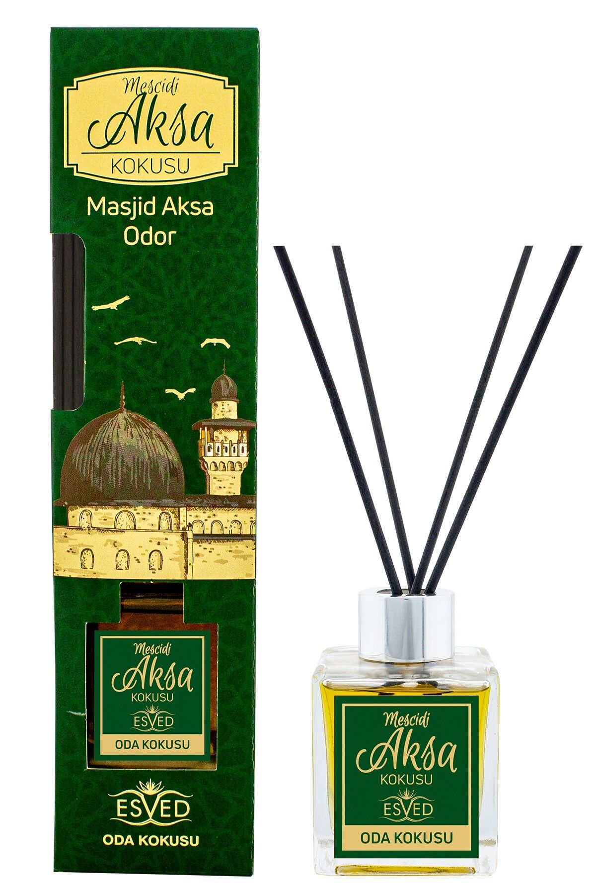 ESVED Mescidi Aksa Kokusu 100 Ml Çubuklu Oda Kokusu Mescidi Aksa Kokusu Sabun 20 Gram Hediyeli