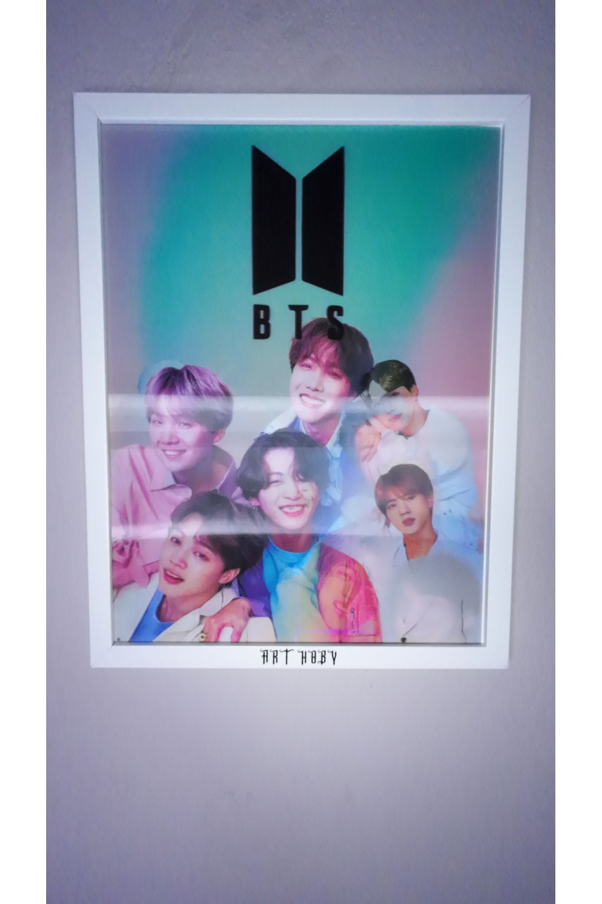 ArtHoby BTS Lenticular 3D Hareketli Tablo Model 2 (ÇERÇEVESİZ)