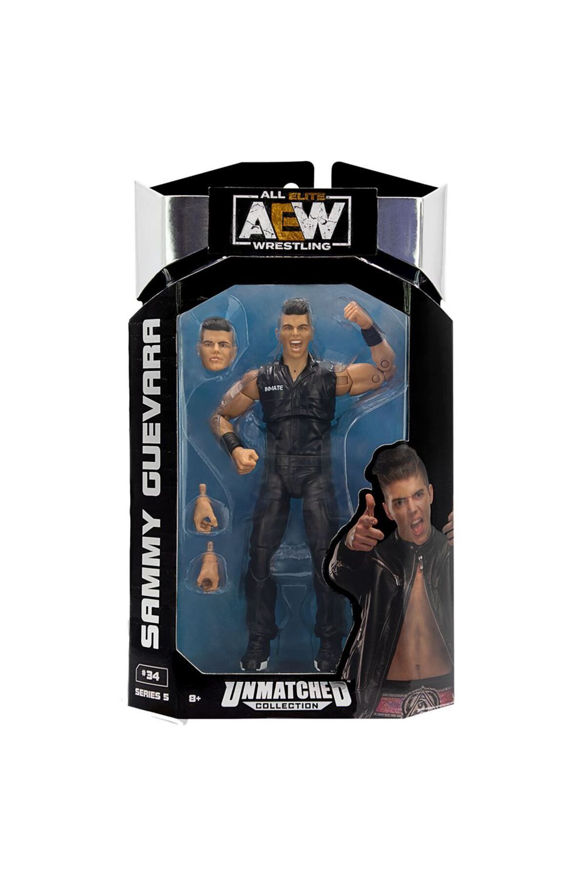 NECO TOYS-Jazwares Aew Characters Model Action Figures S5 Sammy Guevara 34 5