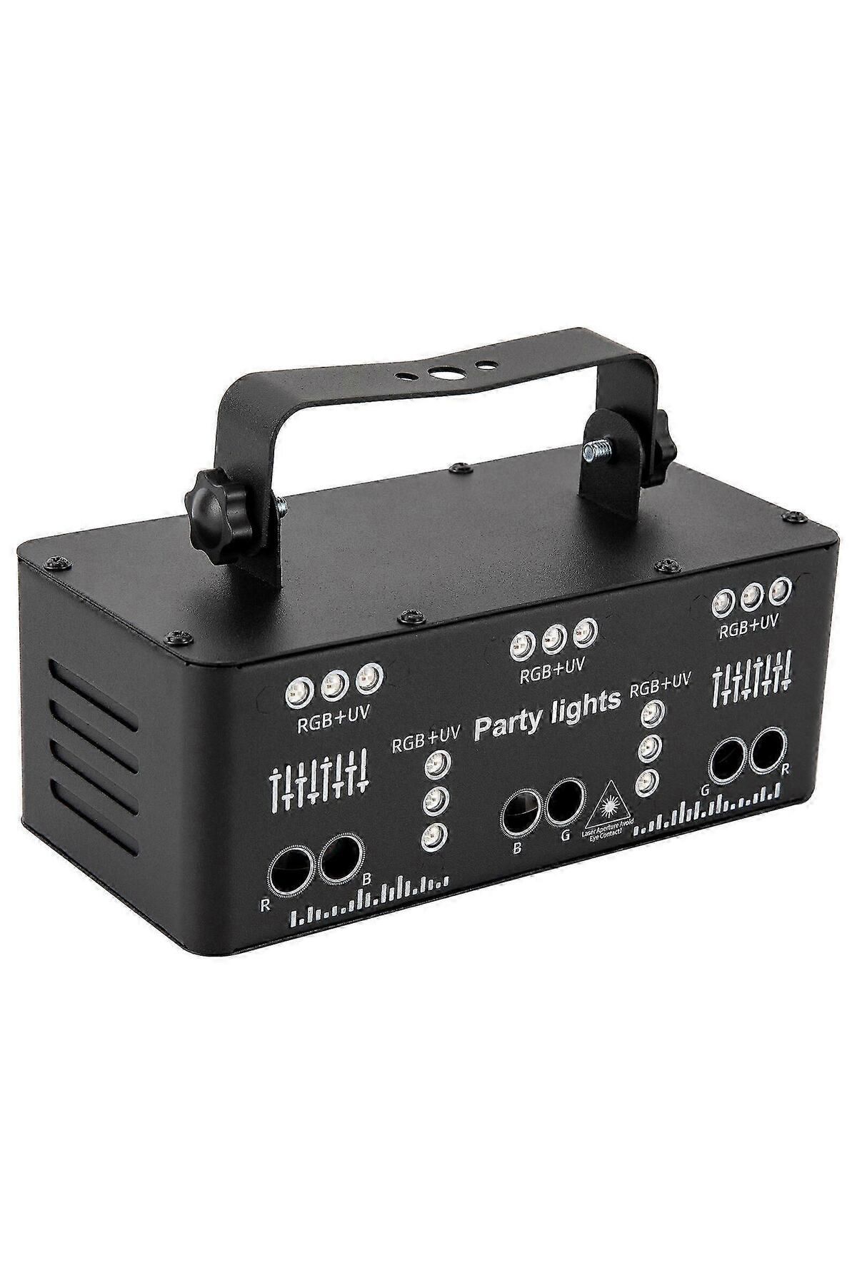 GÜMRÜK BEY YSH503 Profesyonel Parti Işığı 21 Lens RGB Sahne Aydınlatması Sese Duyarlı Uzaktan Kumandalı DMX 512