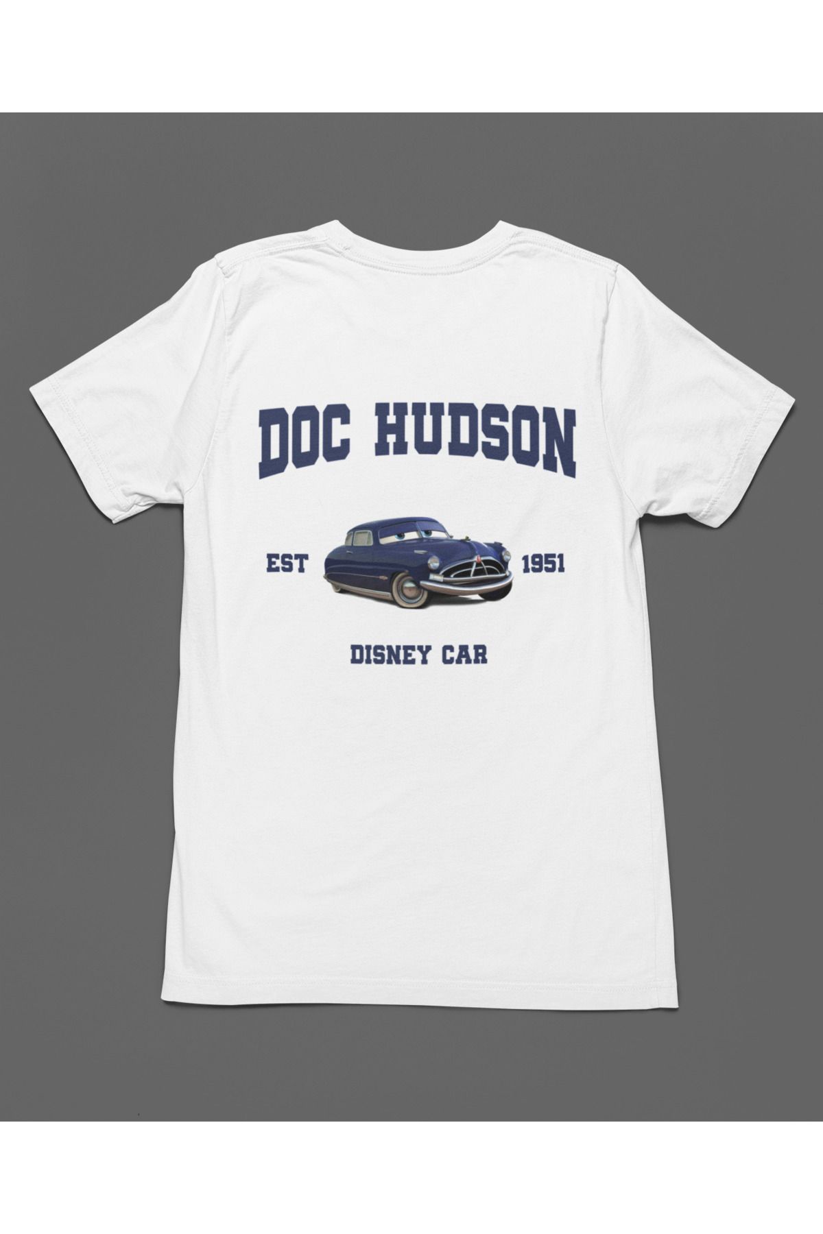 Bumeta Doc Hudson Arabalar Cars Şimşek McQeen Unisex Tişört T-Shirt
